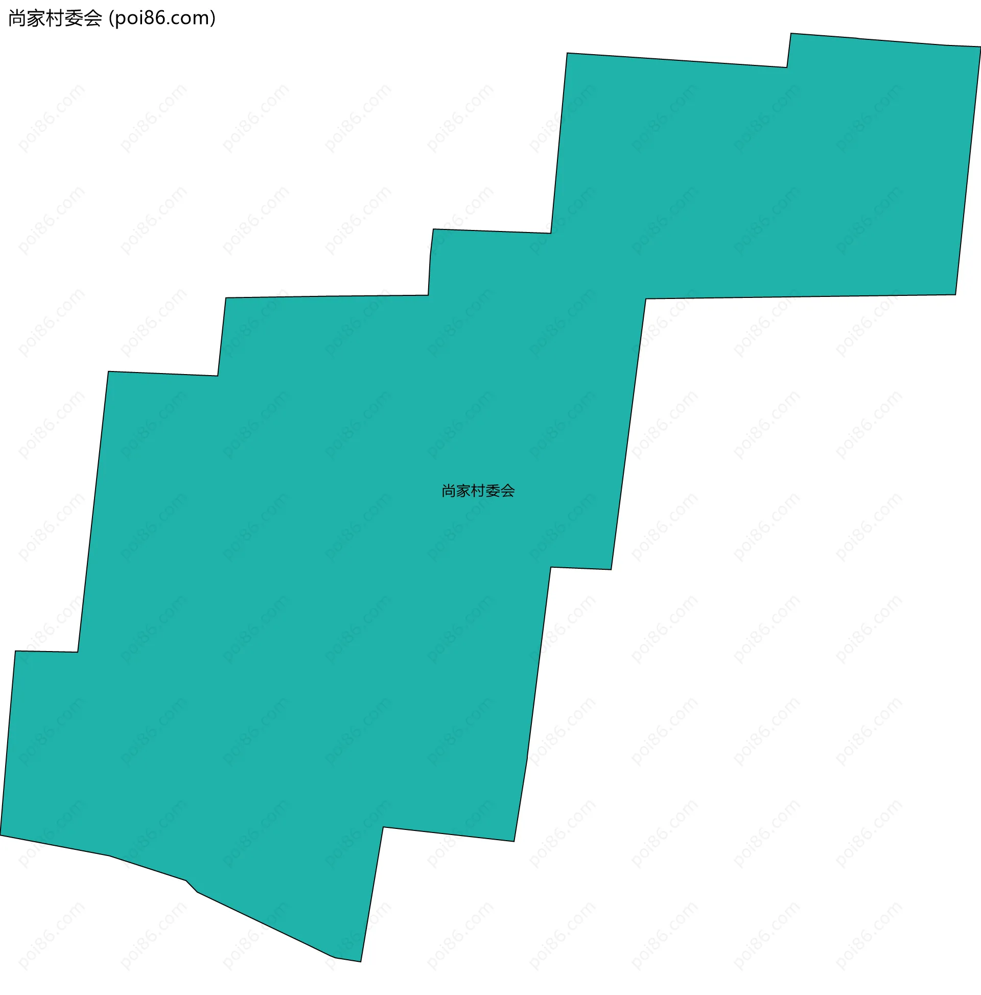 尚家村委会边界地图