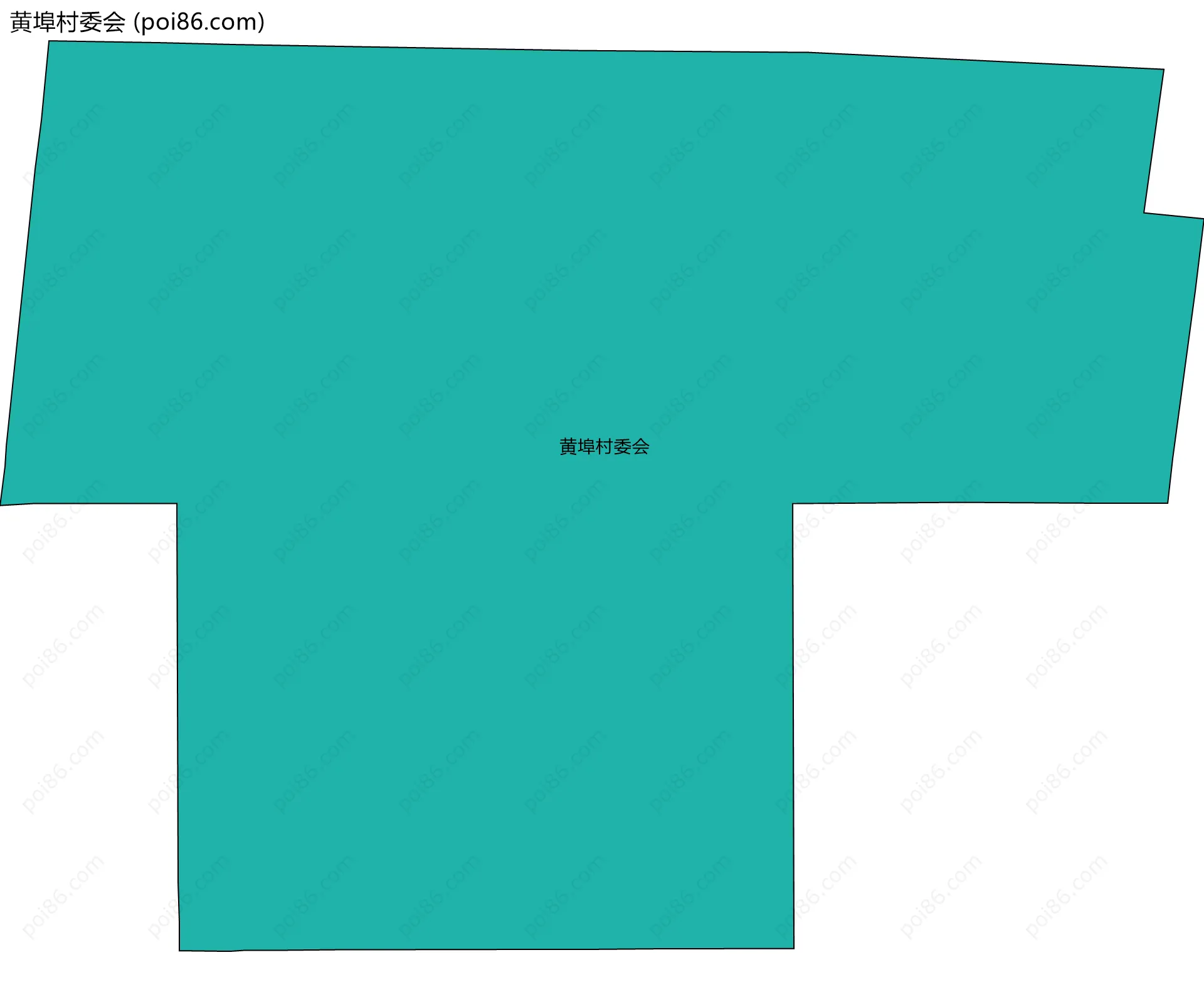 黄埠村委会边界地图