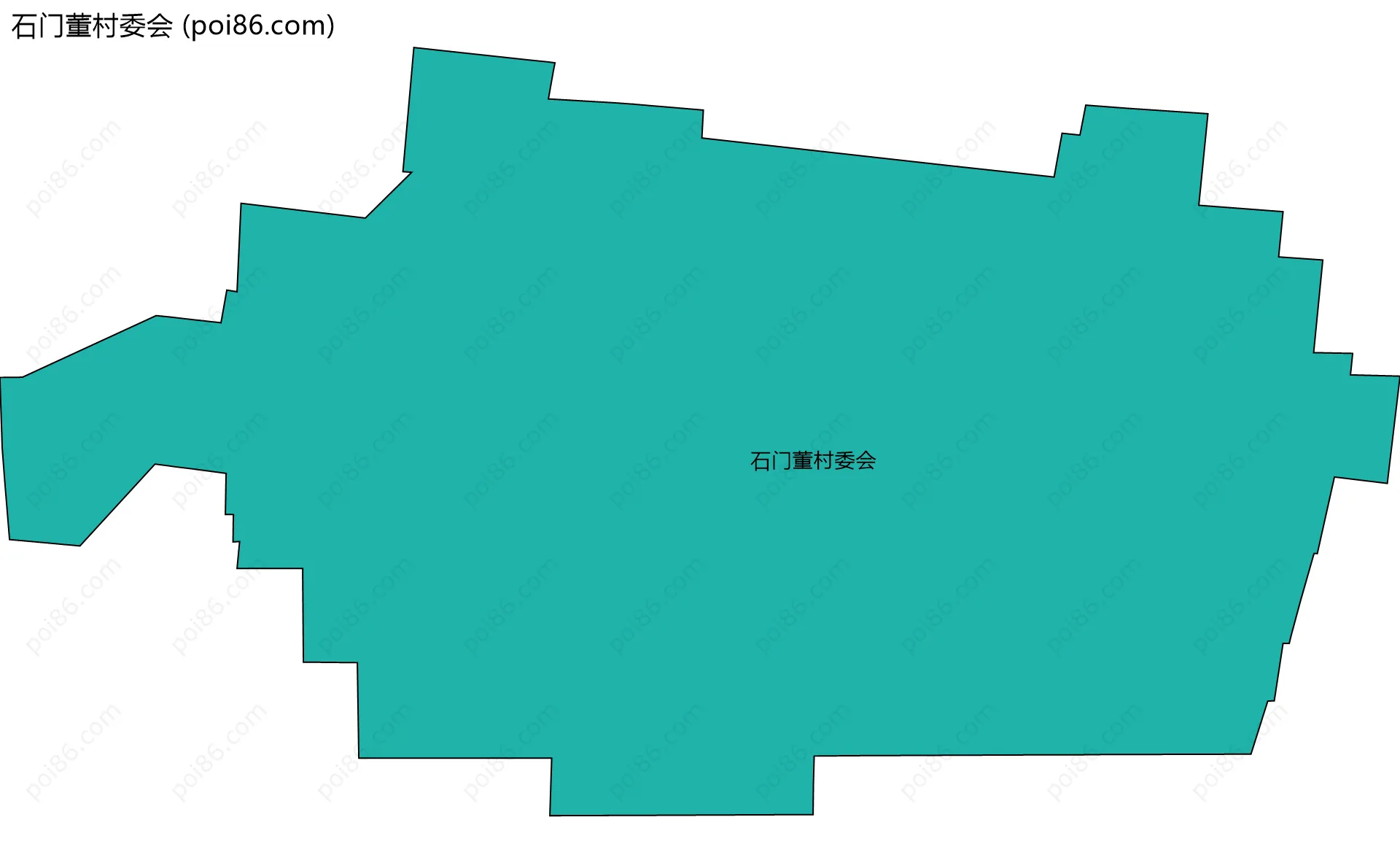 石门董村委会边界地图