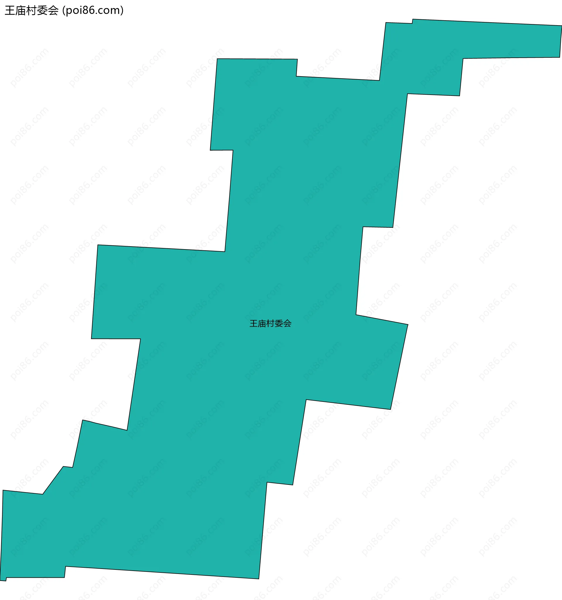 王庙村委会边界地图