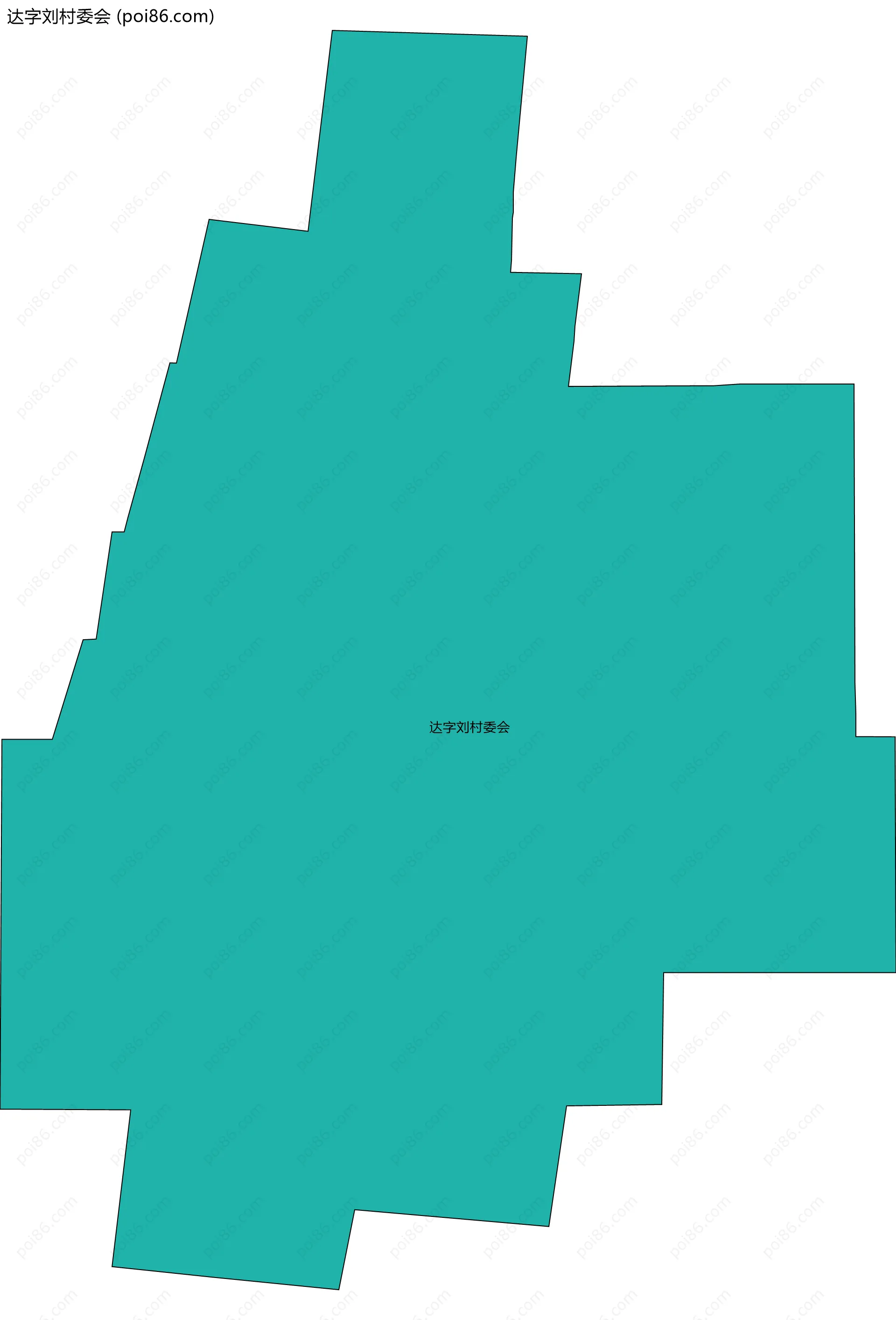 达字刘村委会边界地图