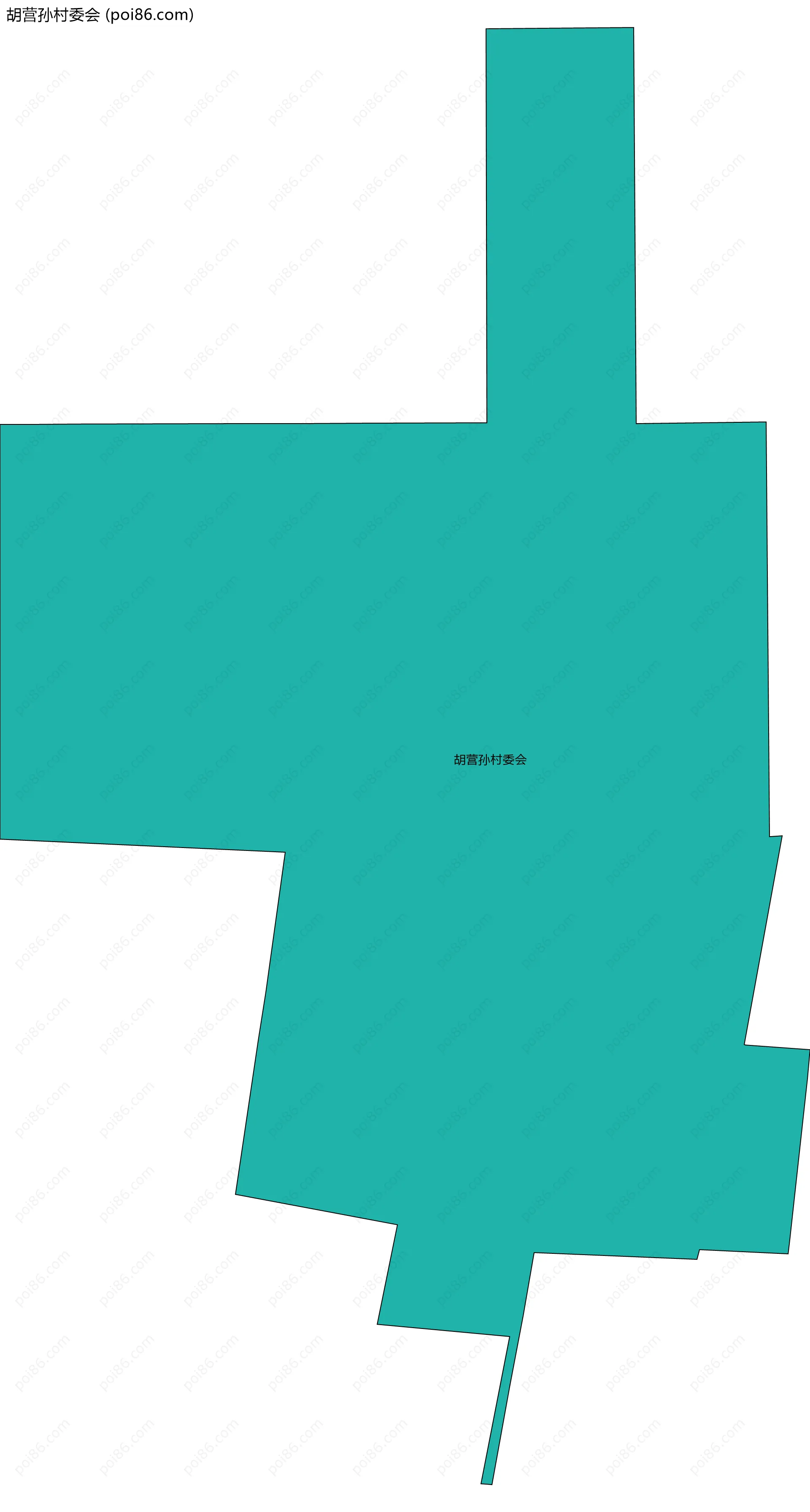 胡营孙村委会边界地图