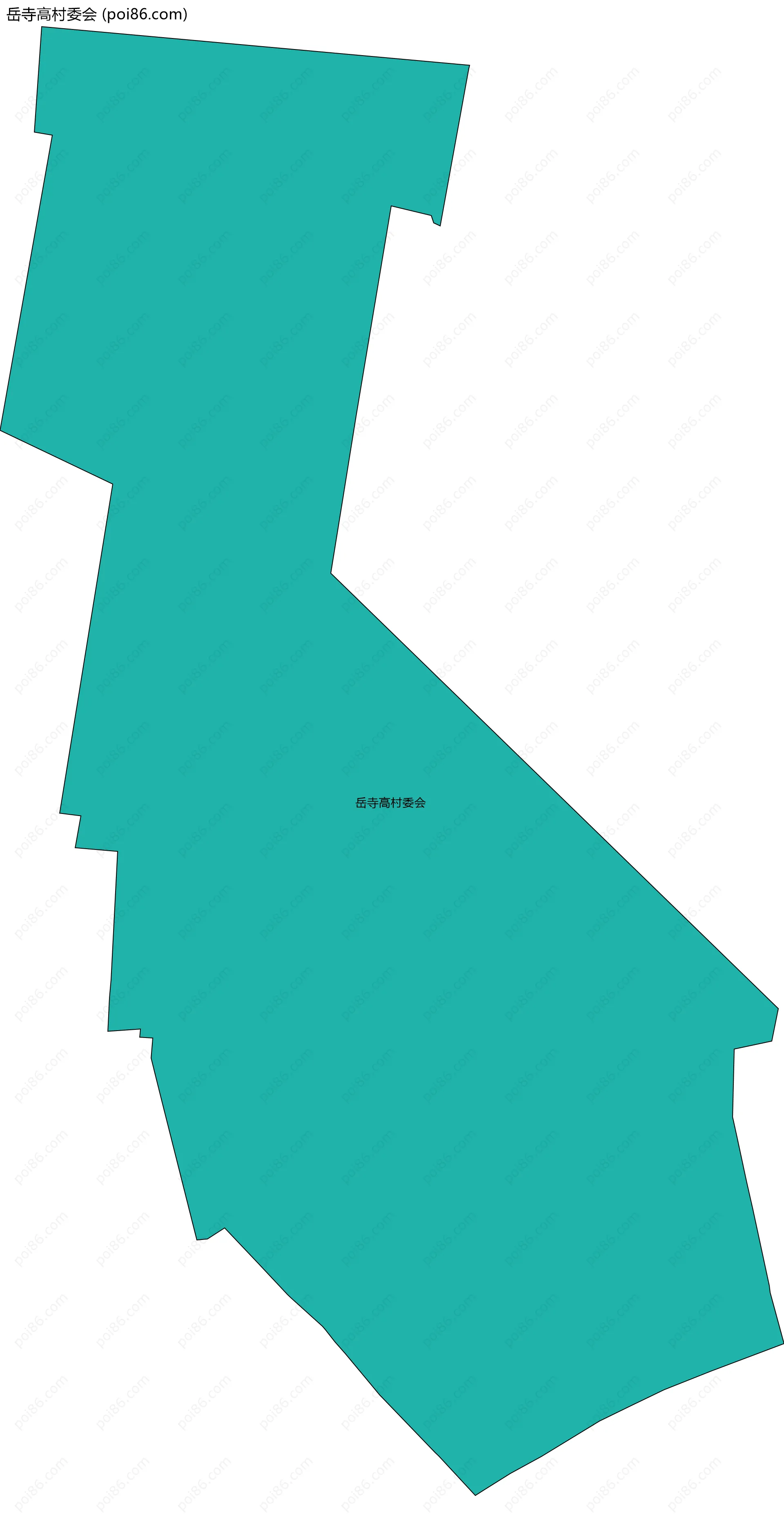 岳寺高村委会边界地图