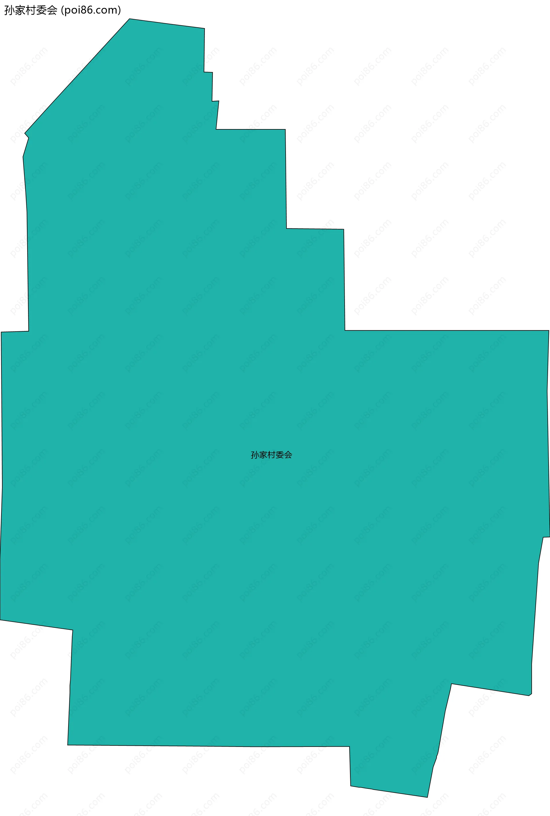 孙家村委会边界地图