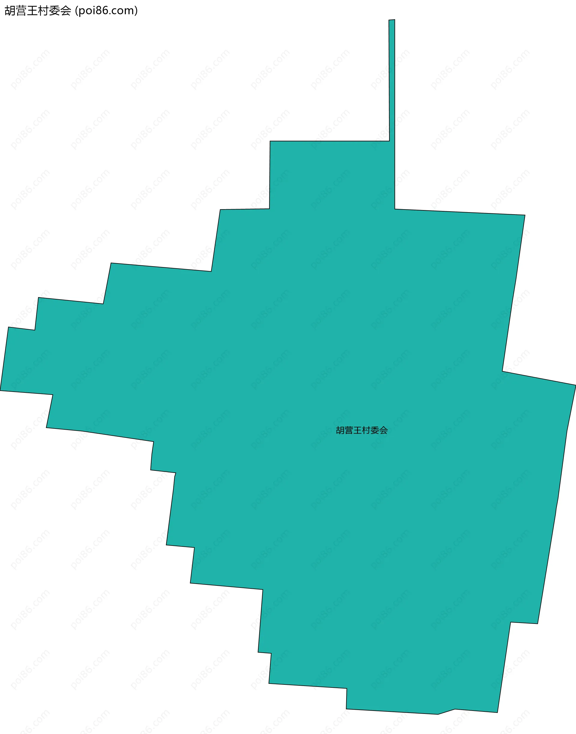 胡营王村委会边界地图