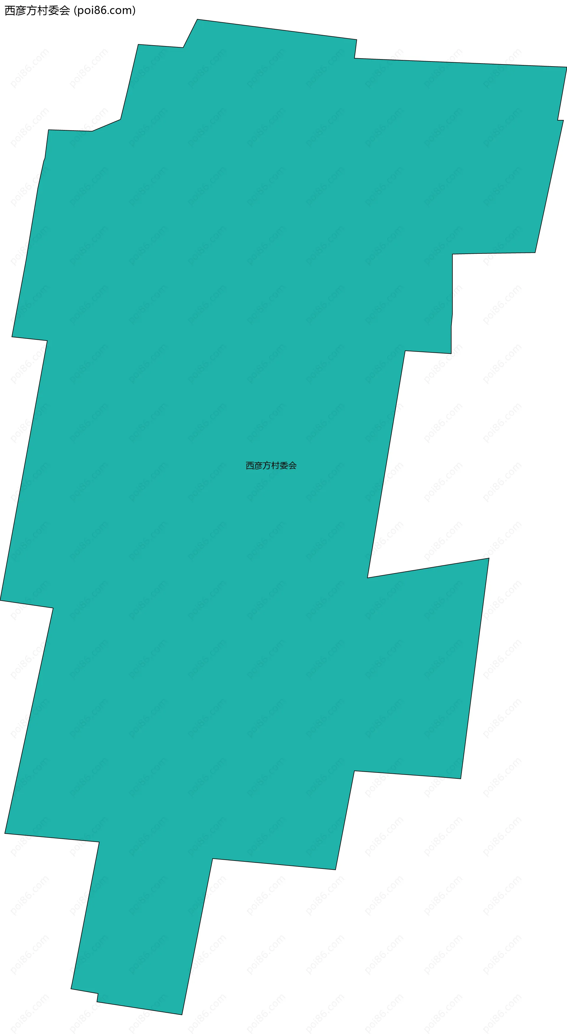 西彦方村委会边界地图