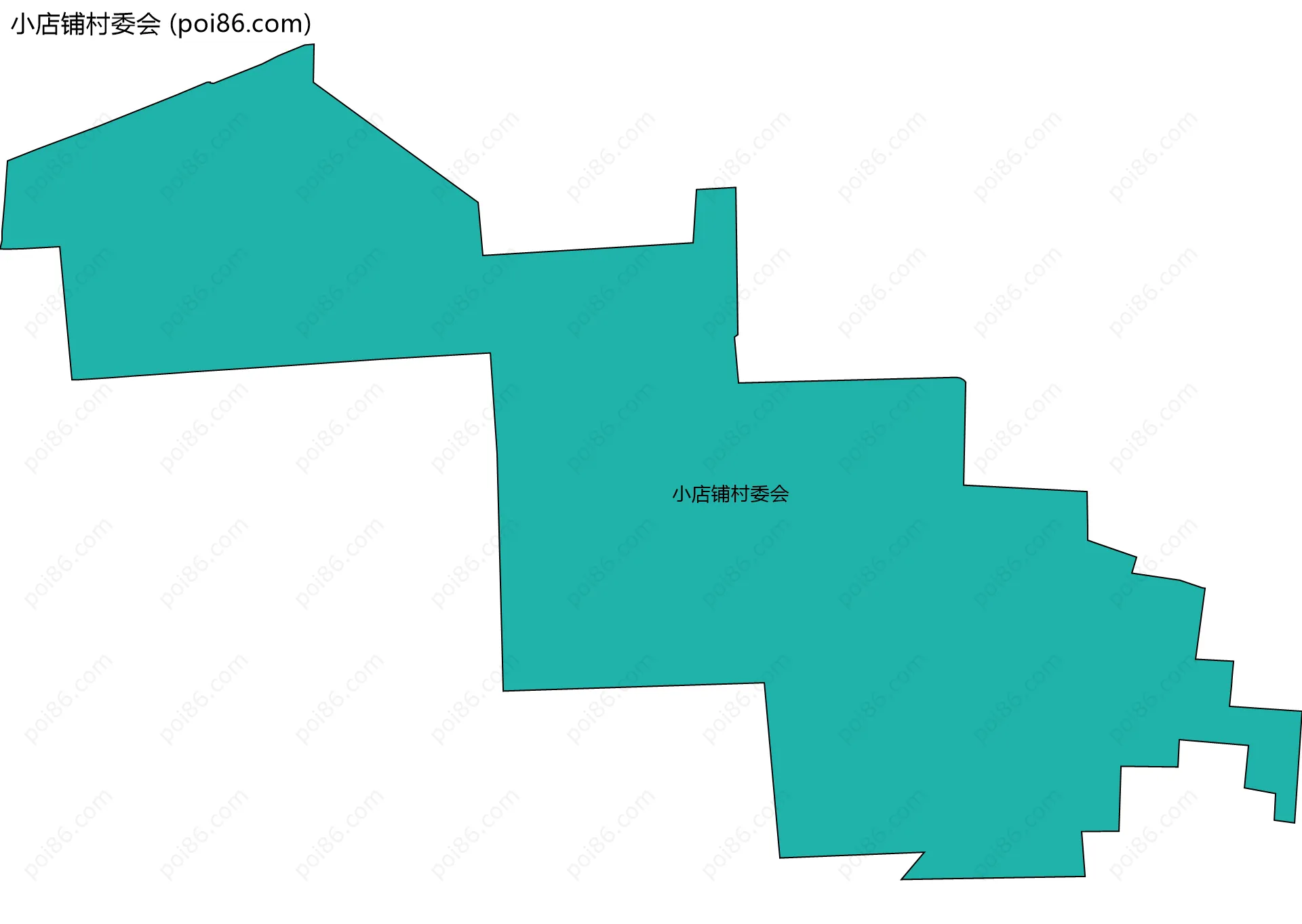 小店铺村委会边界地图