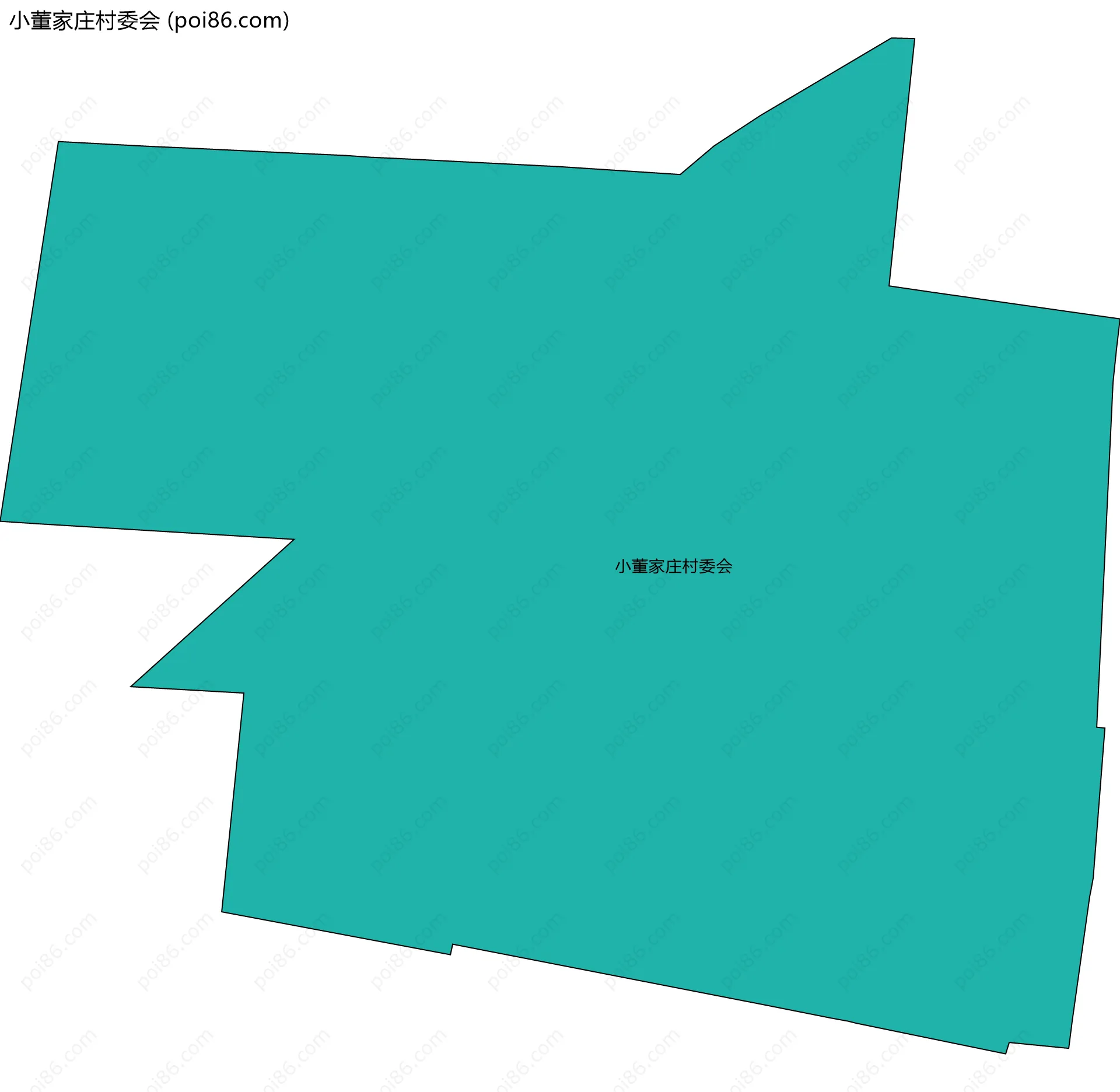 小董家庄村委会边界地图