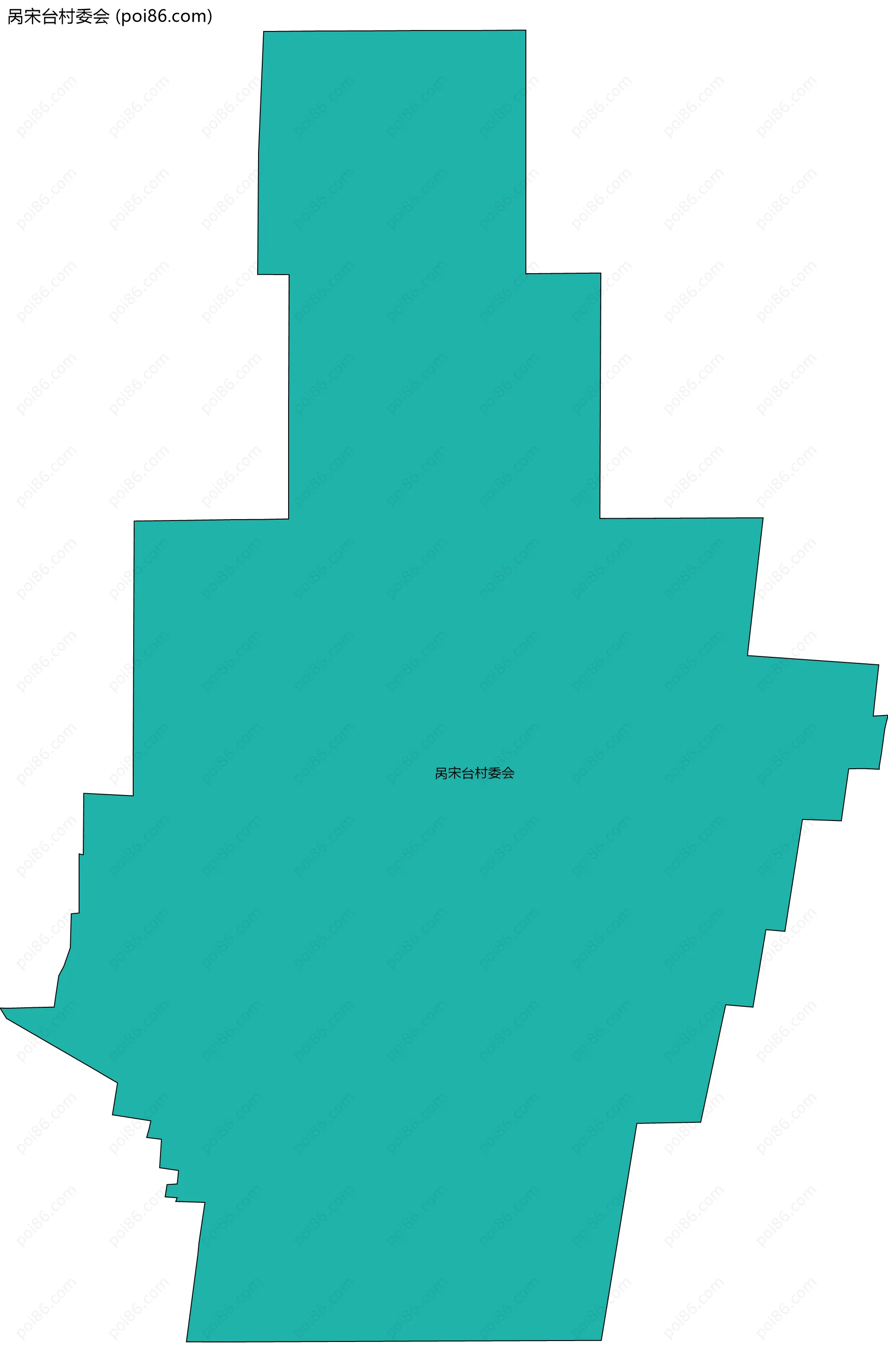 呙宋台村委会边界地图