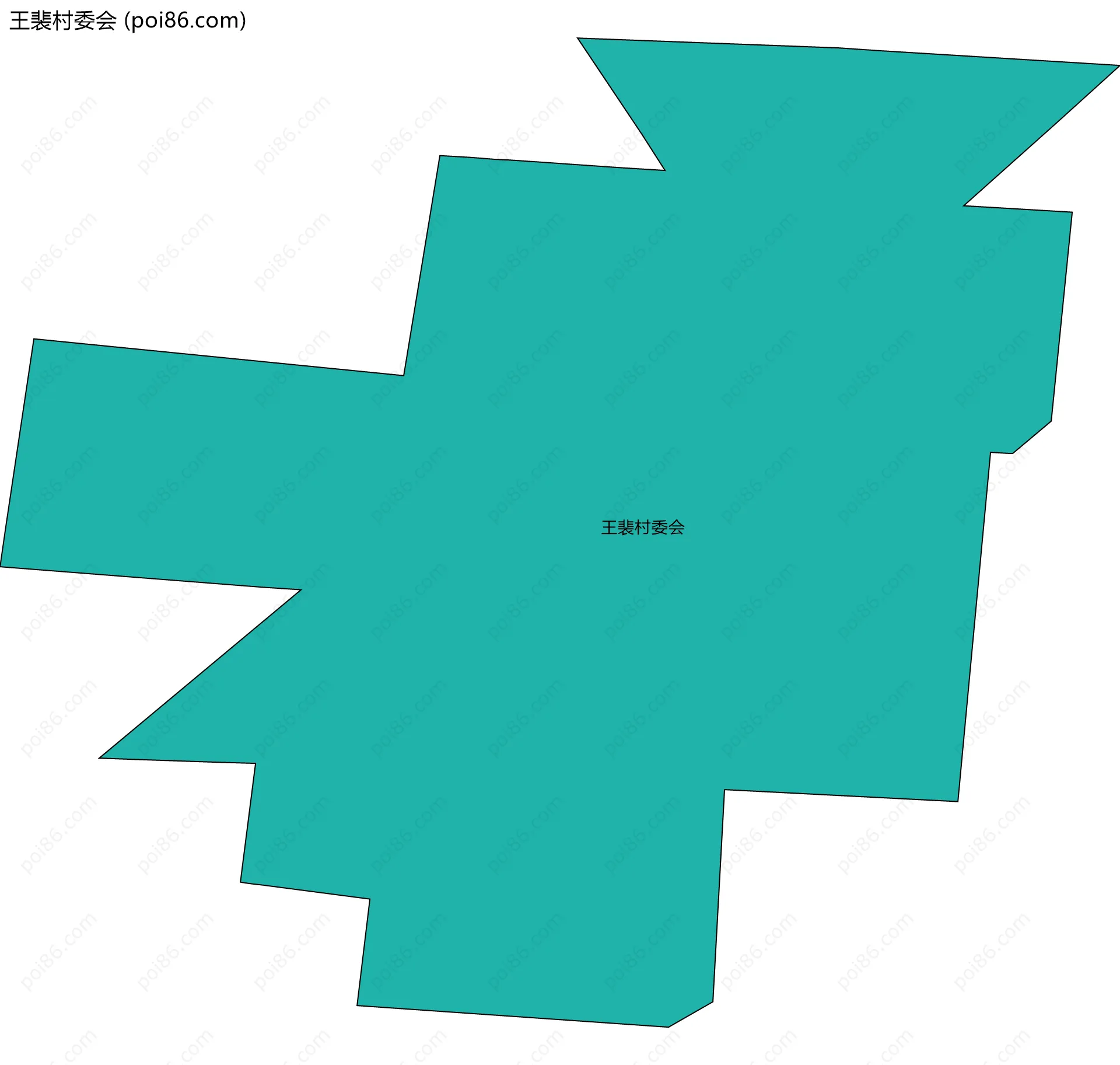 王裴村委会边界地图