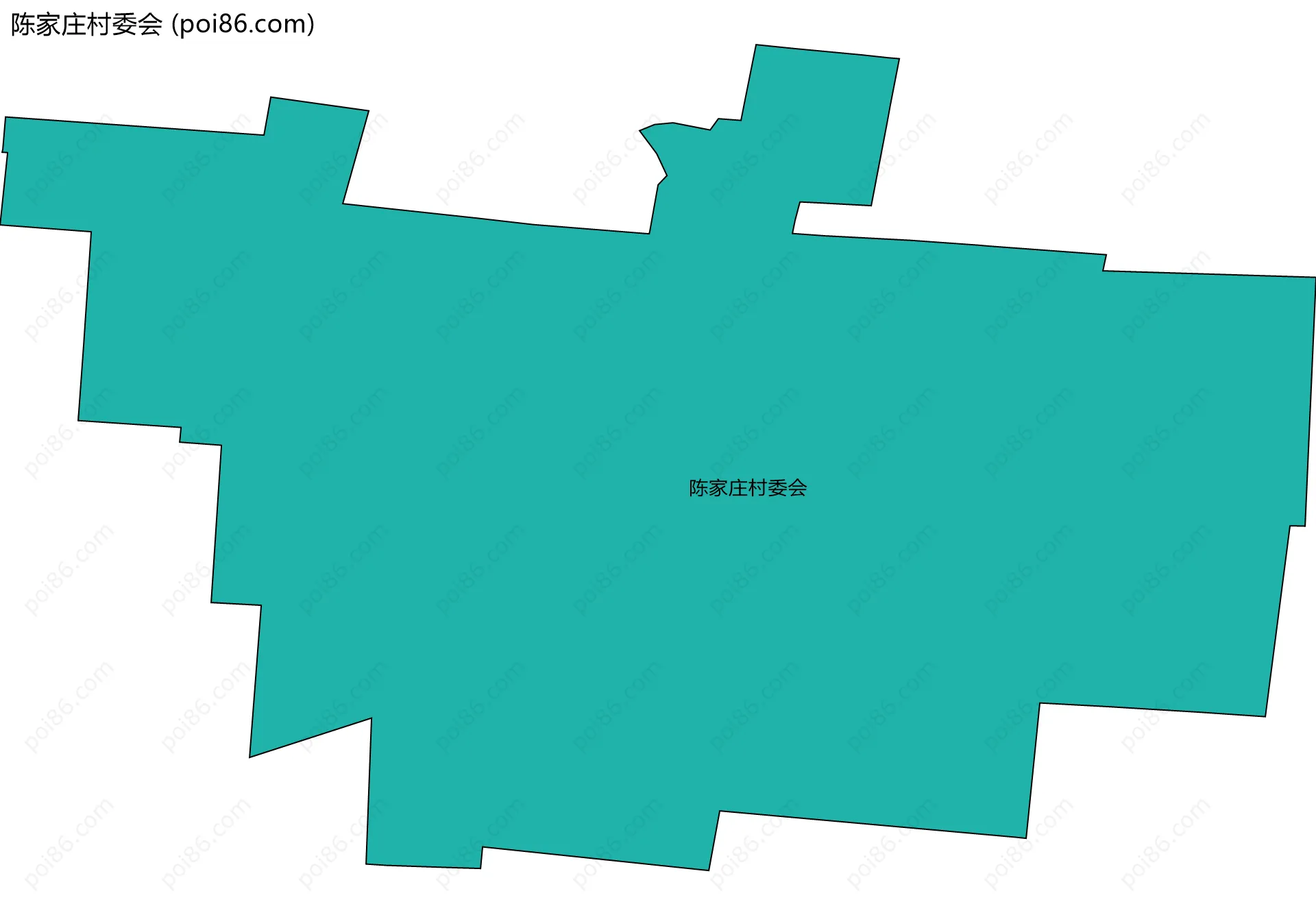 陈家庄村委会边界地图