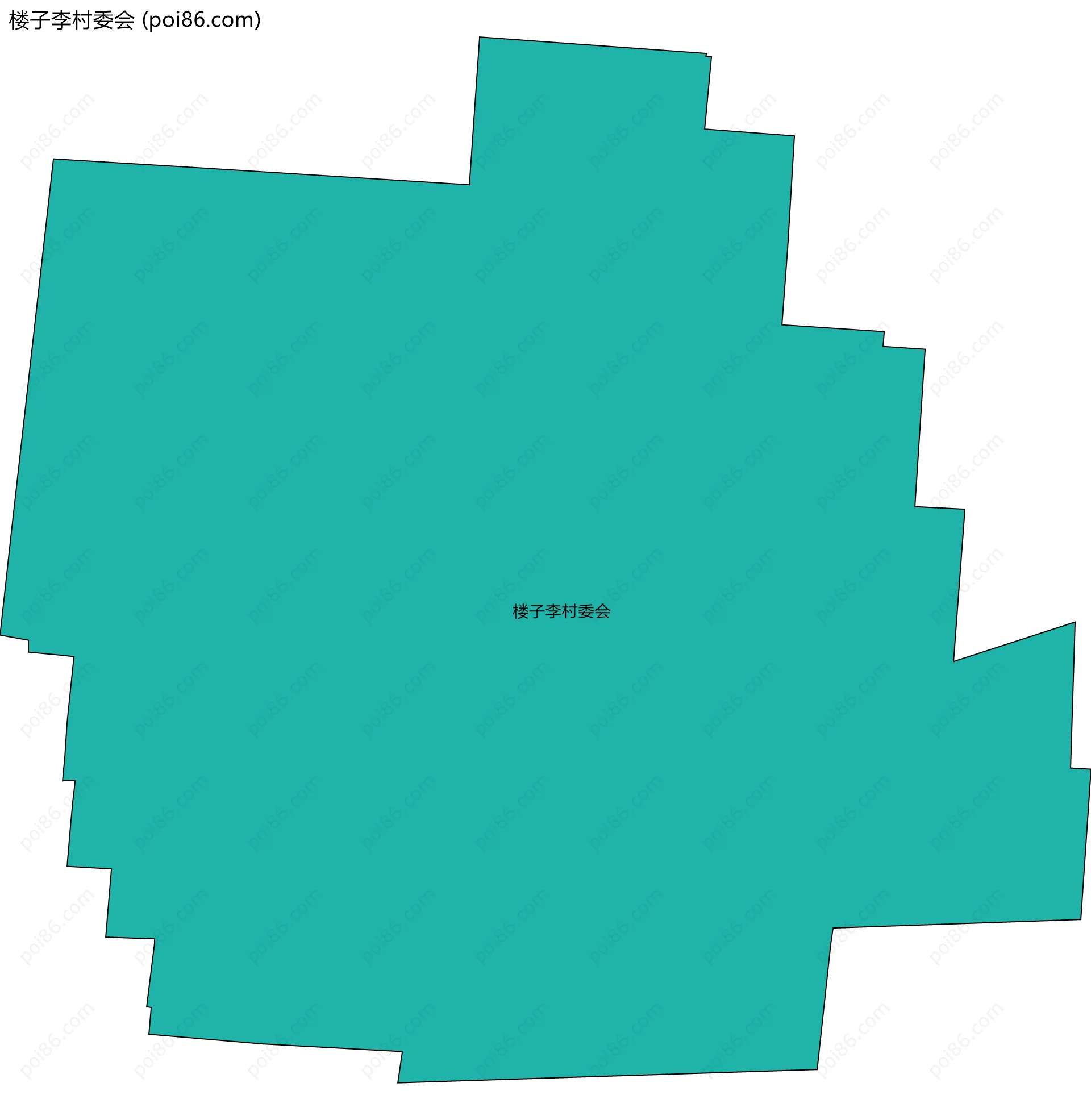 楼子李村委会边界地图