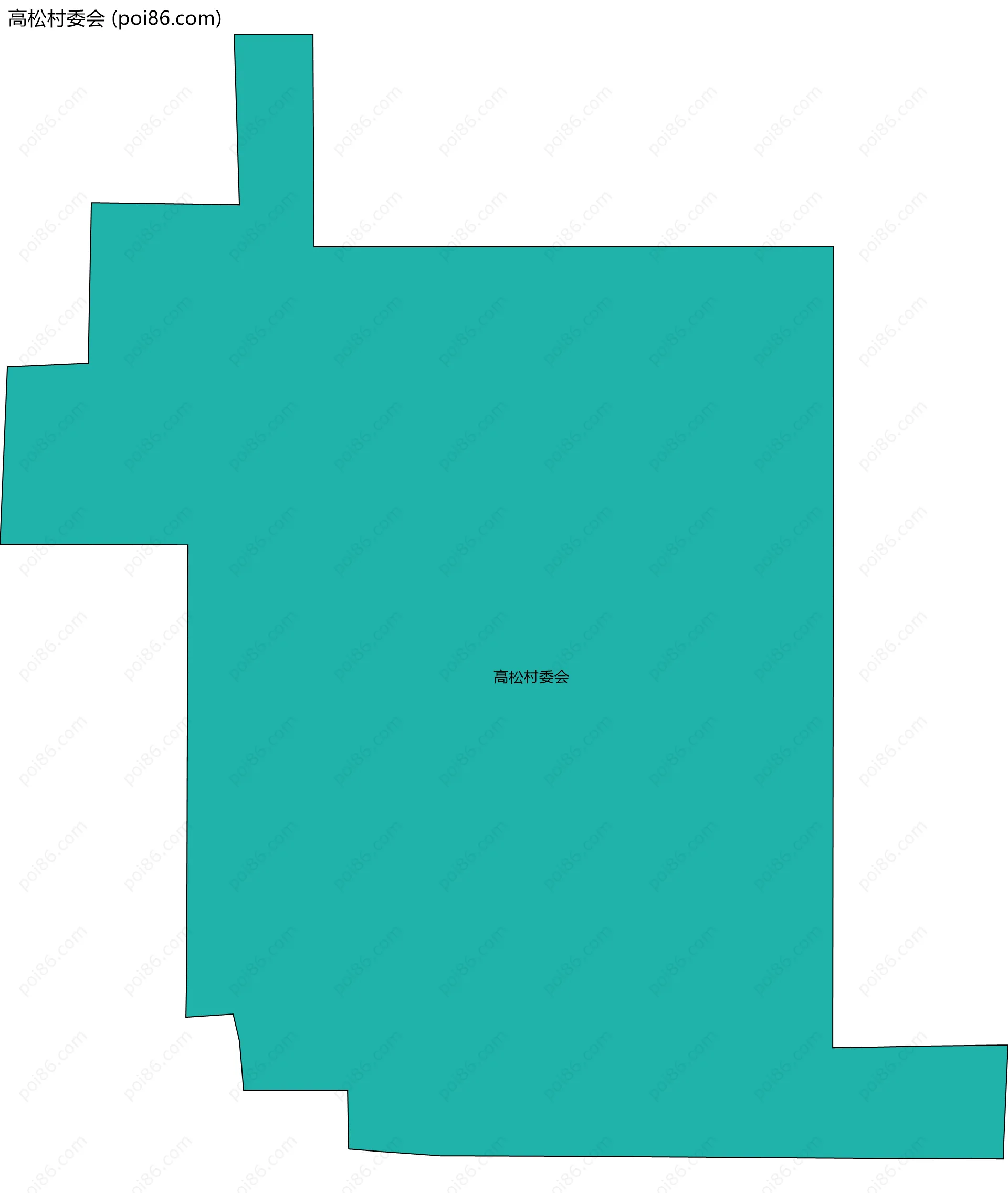 高松村委会边界地图