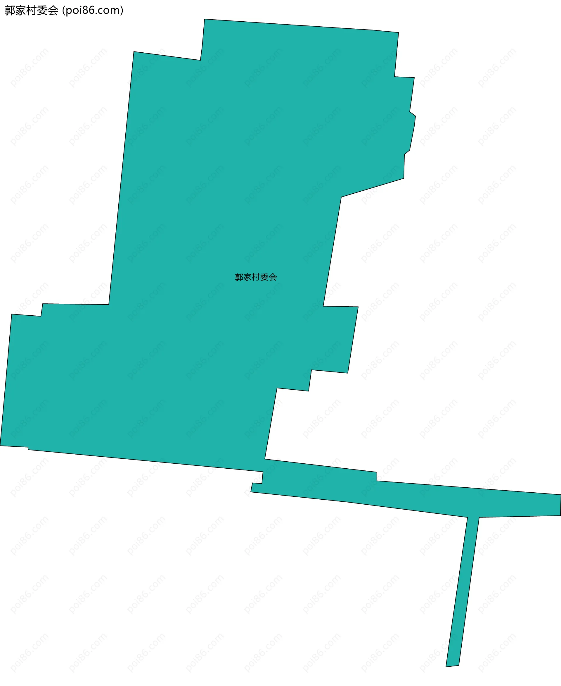 郭家村委会边界地图