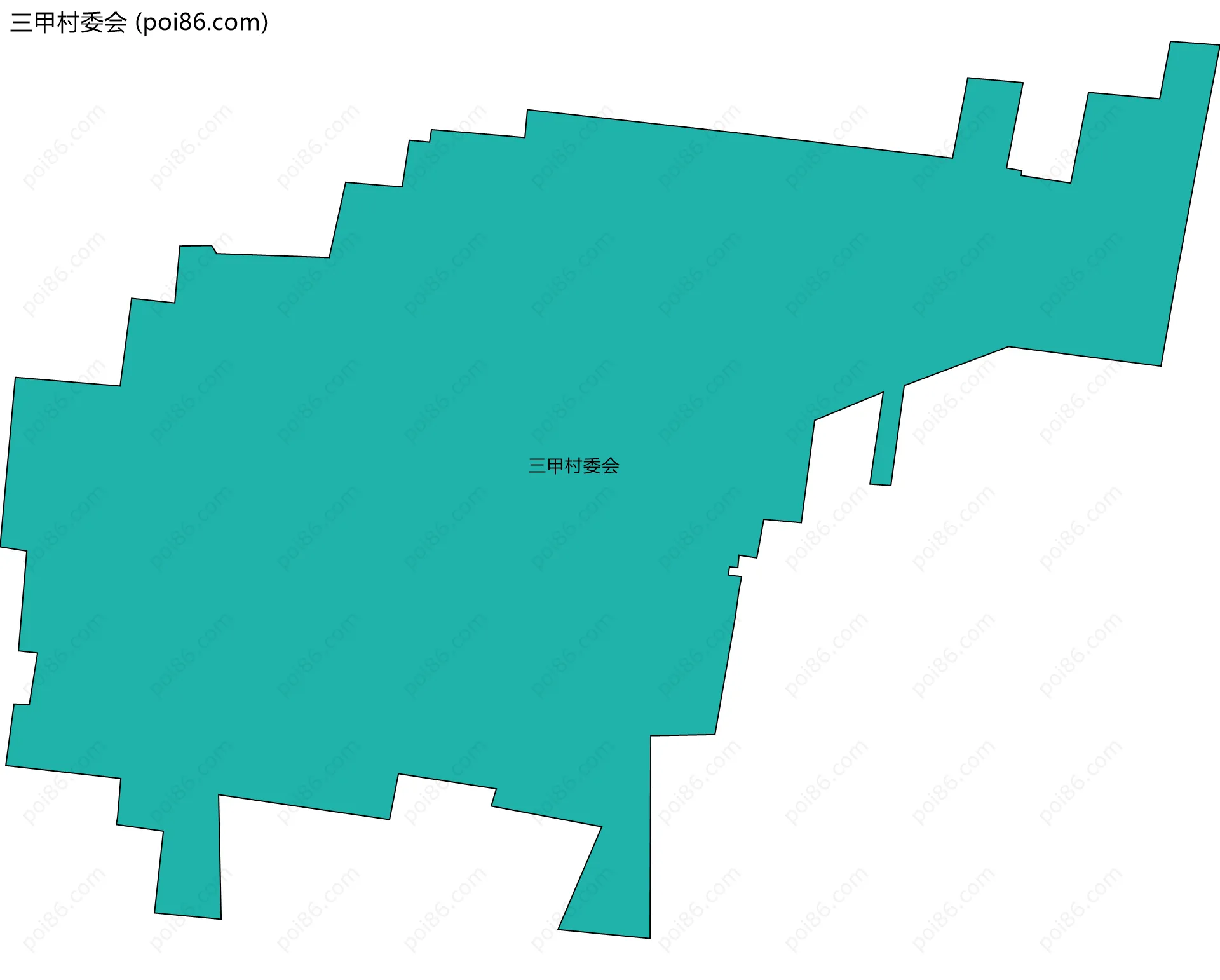 三甲村委会边界地图