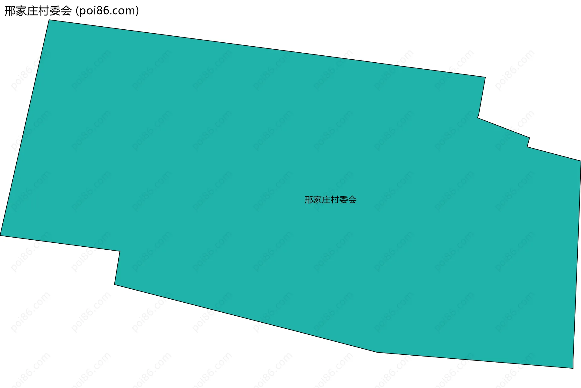邢家庄村委会边界地图