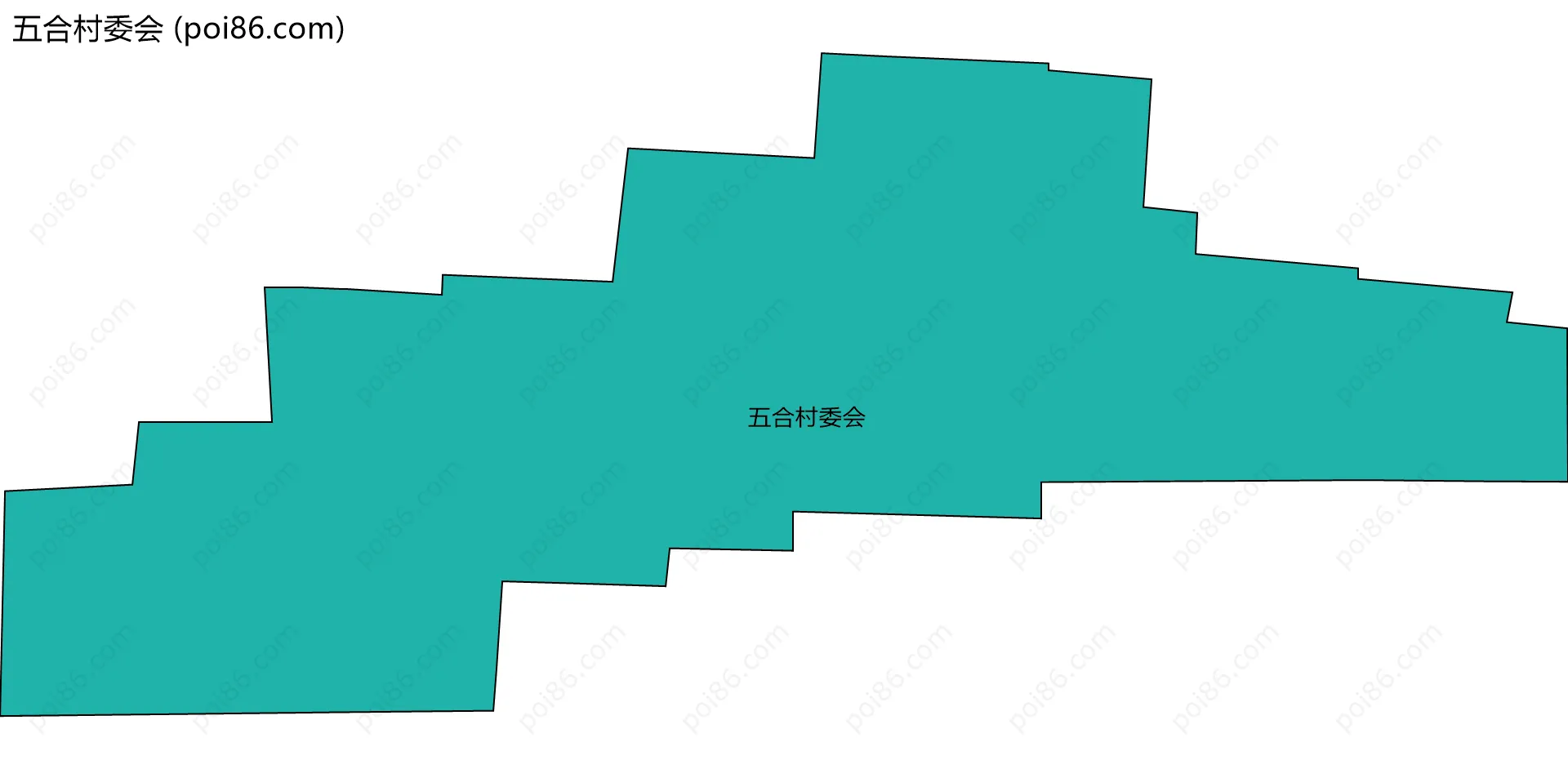 五合村委会边界地图