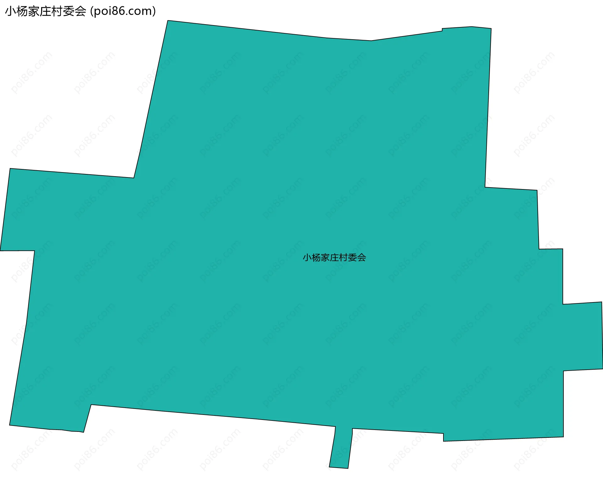 小杨家庄村委会边界地图