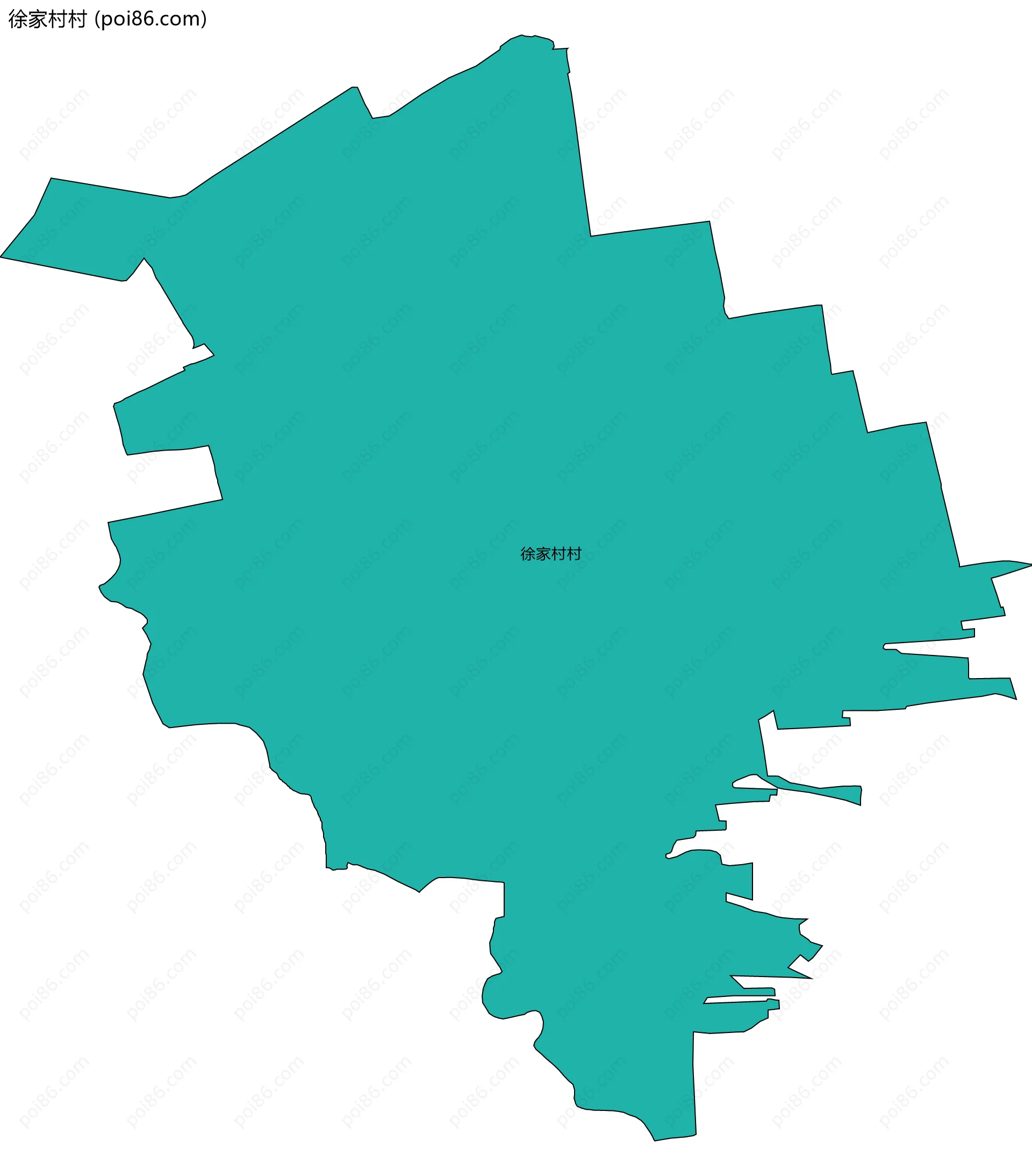 徐家村村边界地图