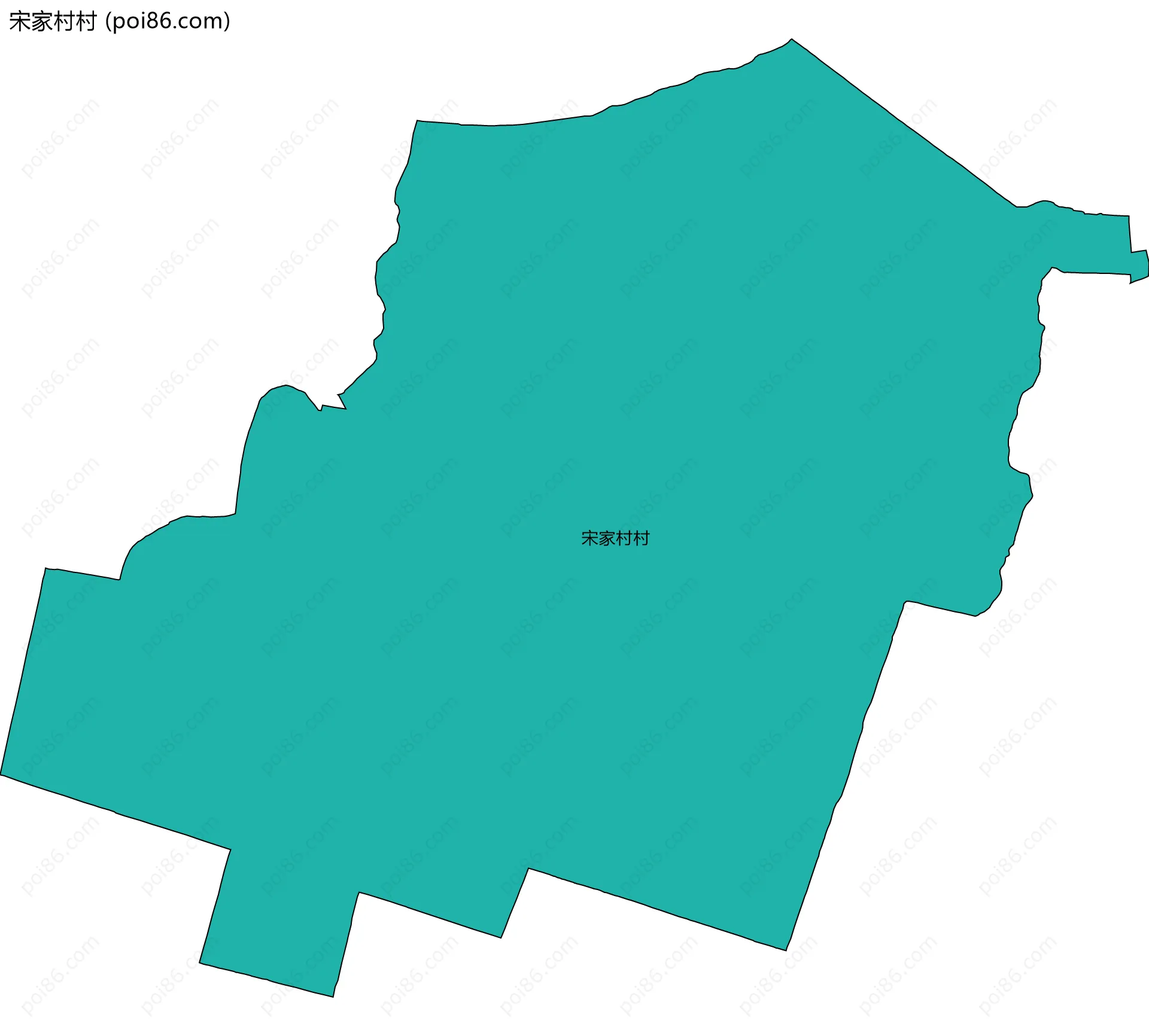 宋家村村边界地图