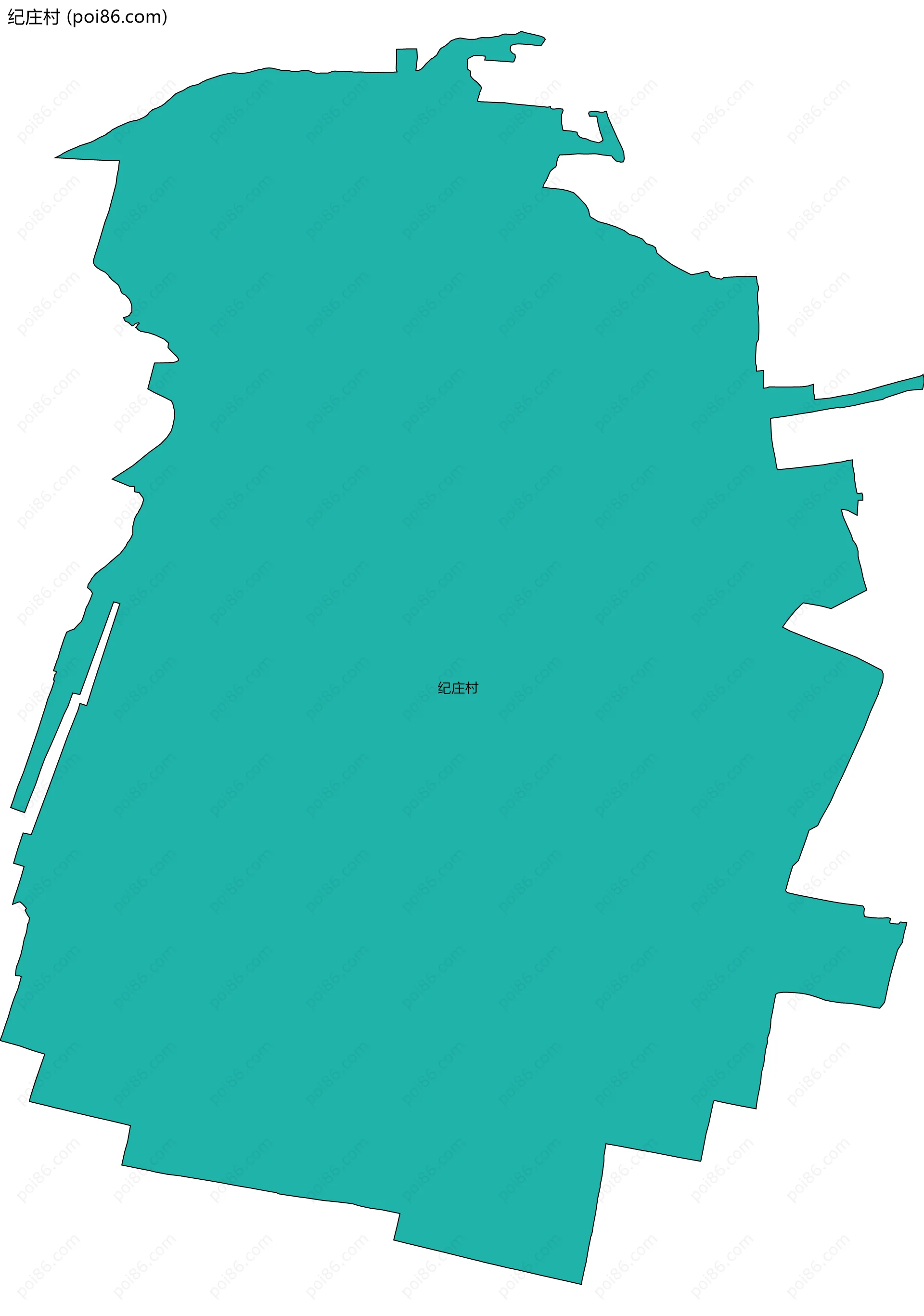 纪庄村边界地图