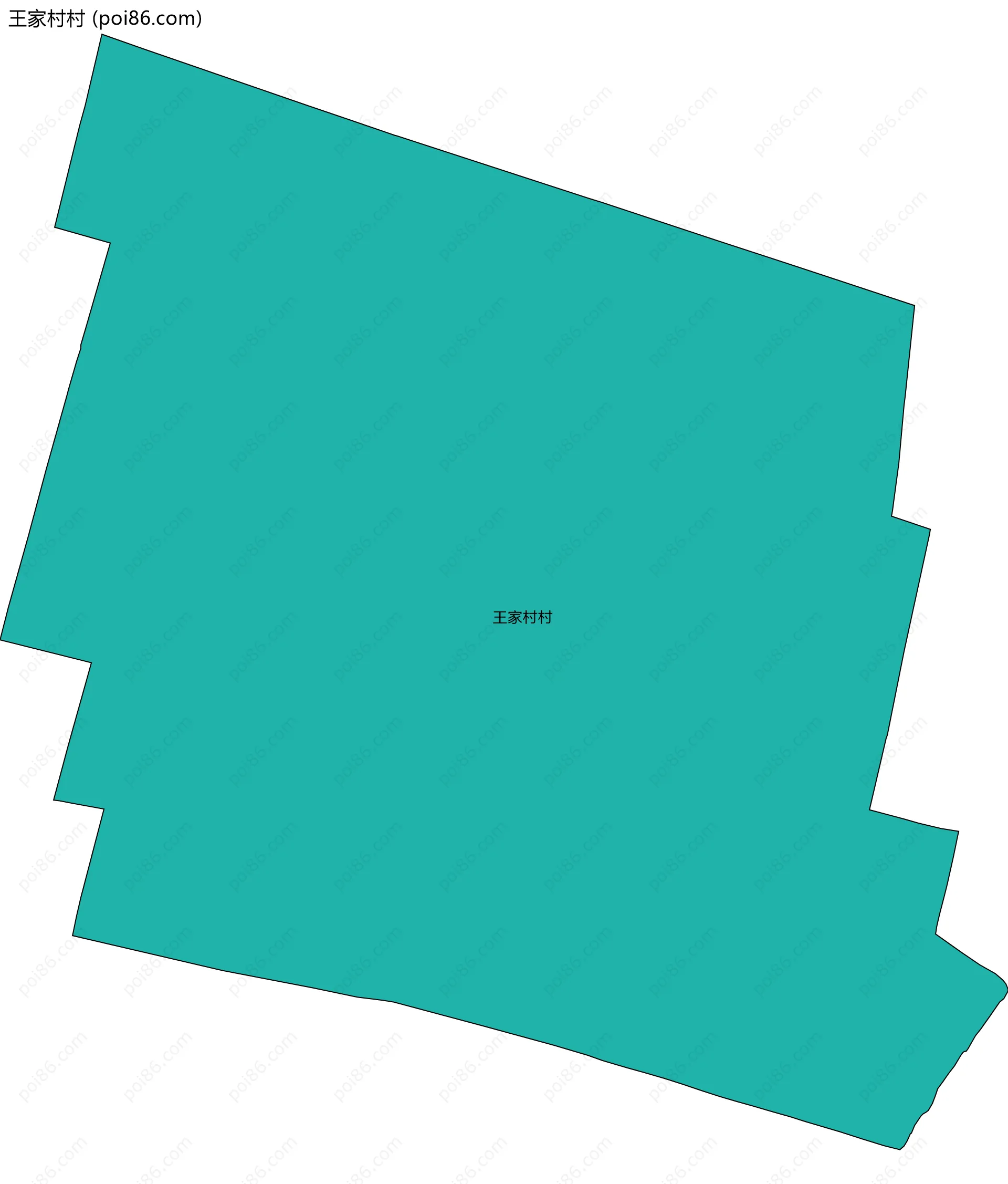 王家村村边界地图