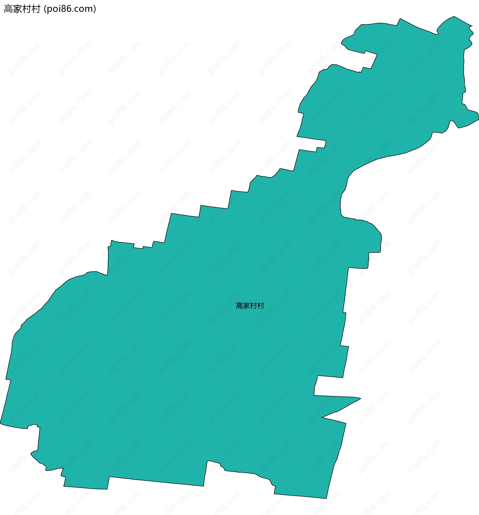 高家村村边界地图