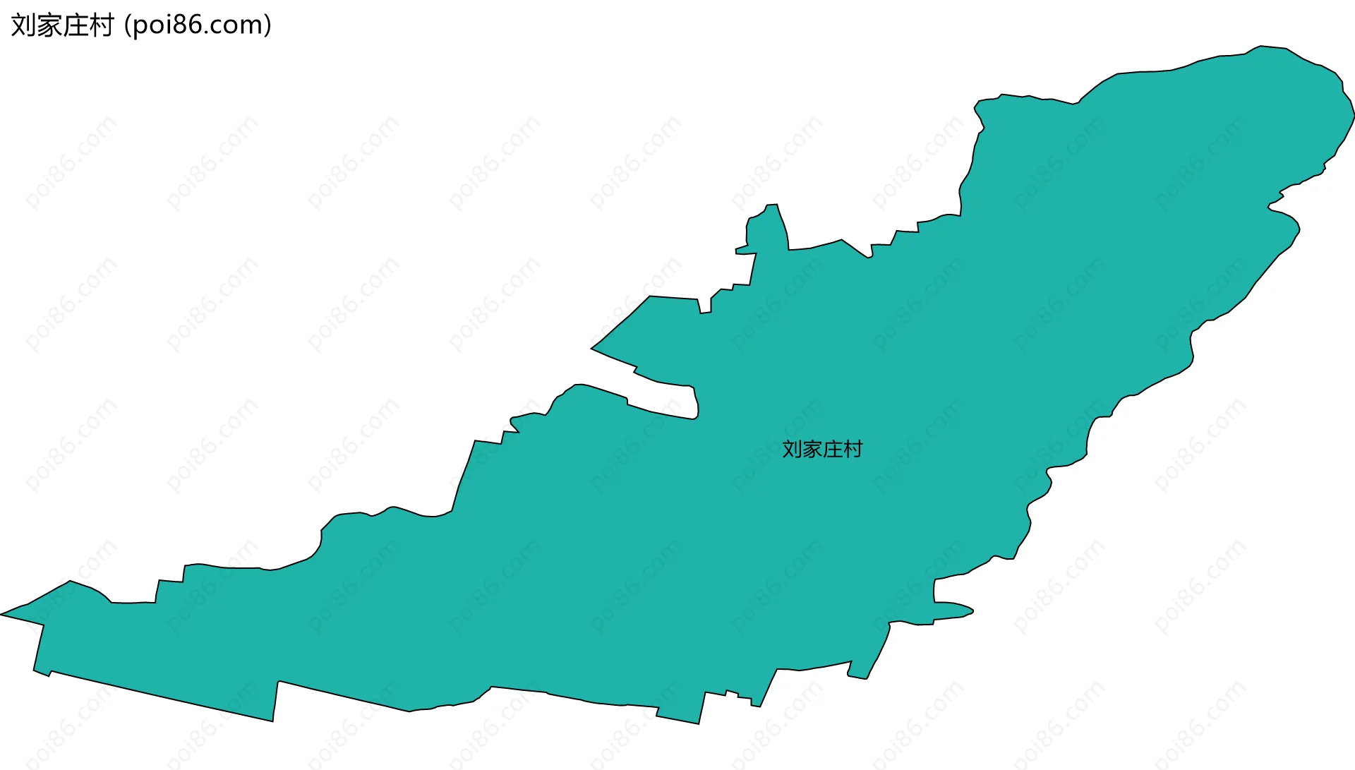 刘家庄村边界地图