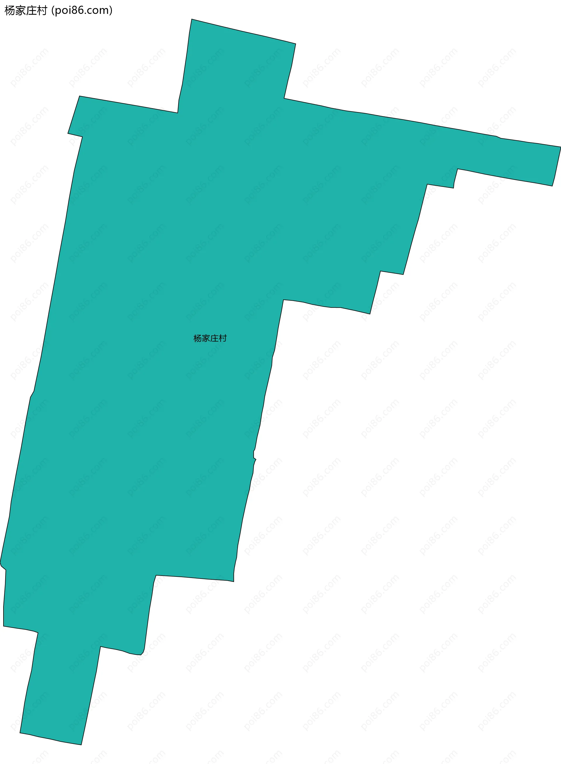 杨家庄村边界地图