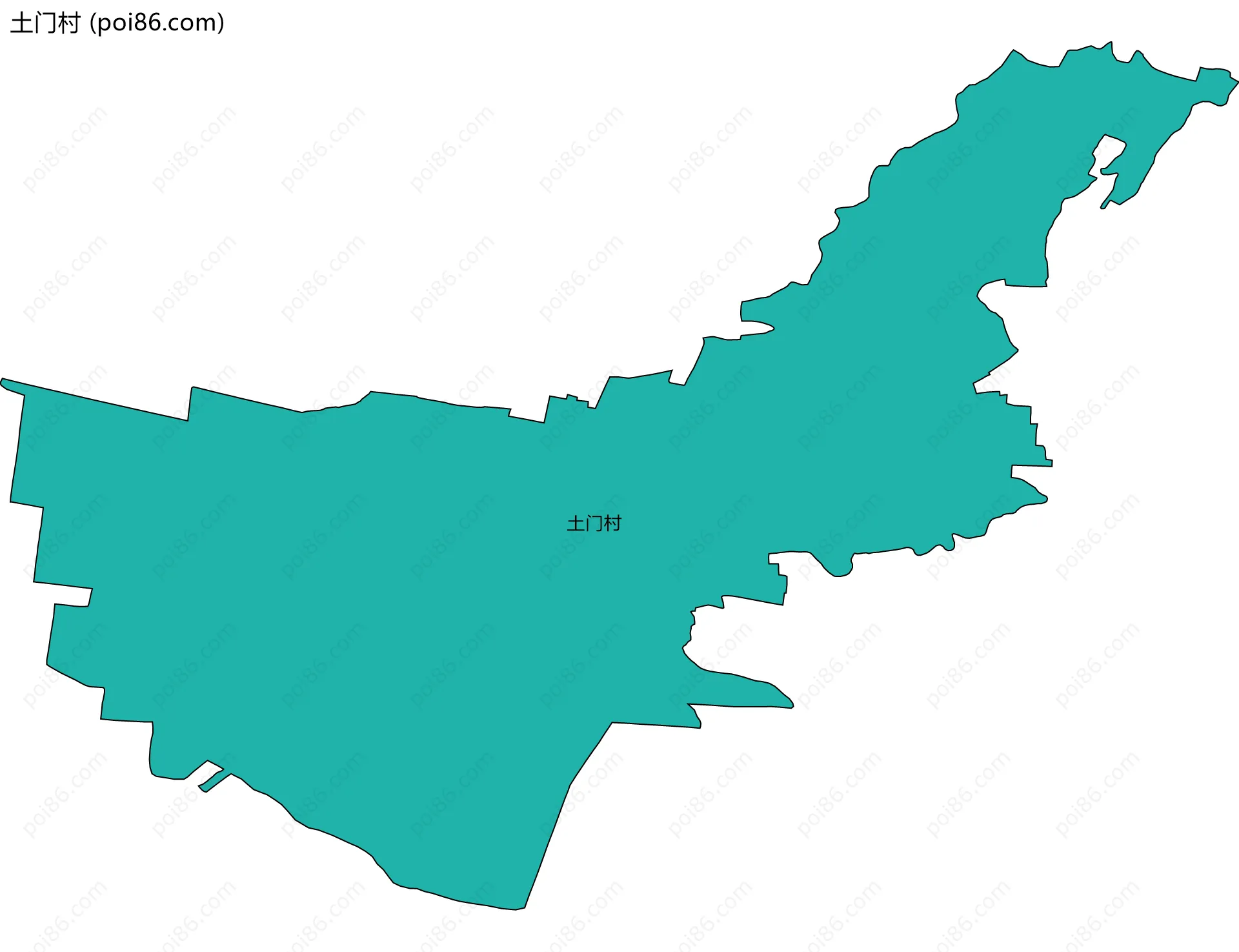 土门村边界地图
