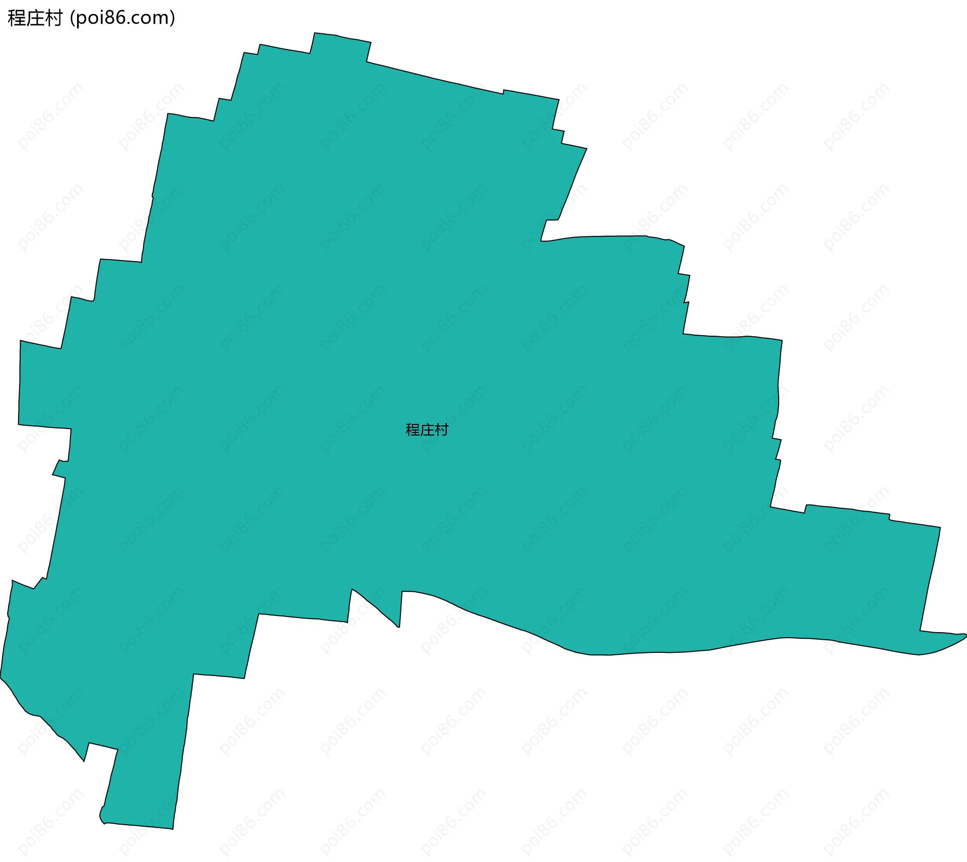 程庄村边界地图