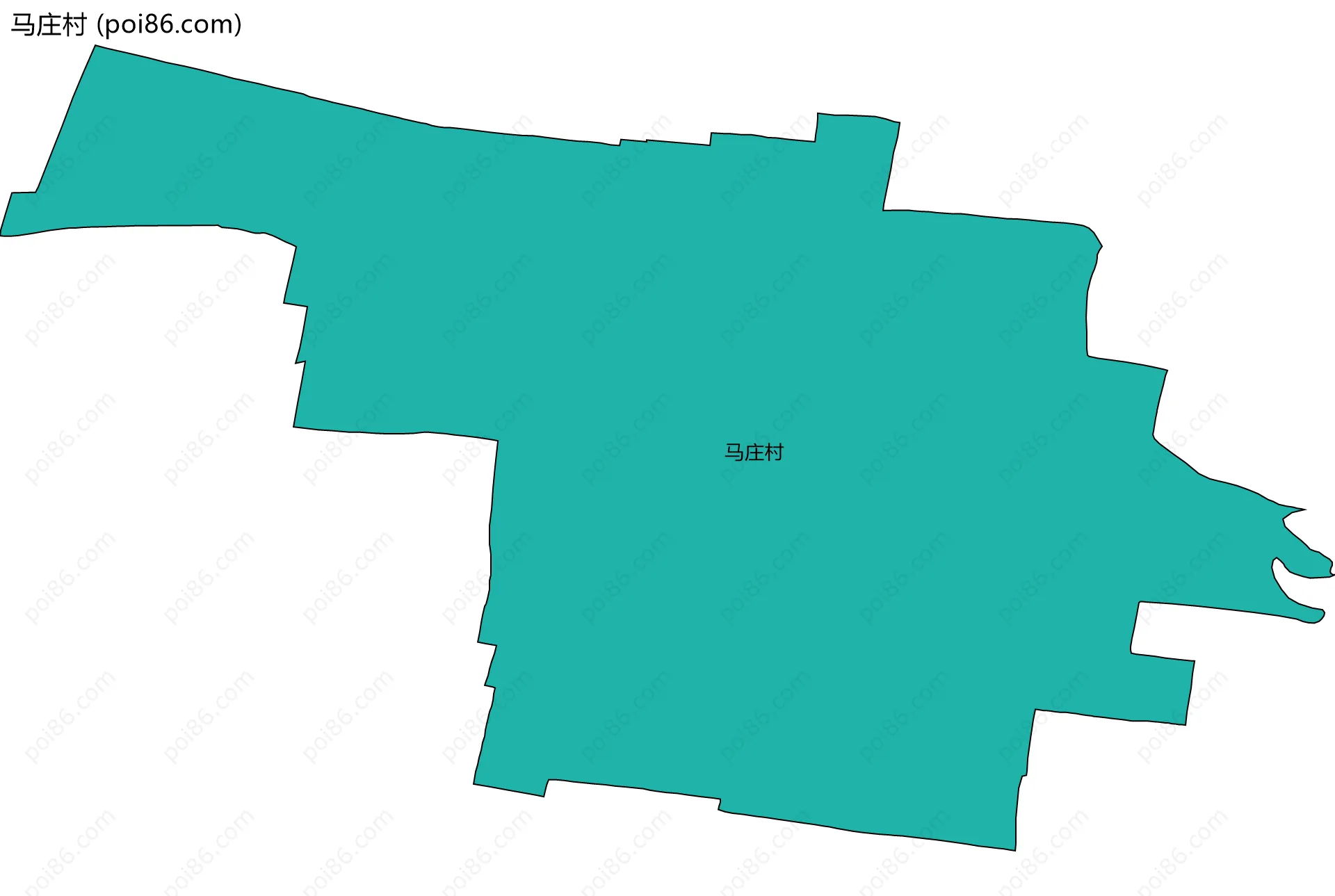马庄村边界地图