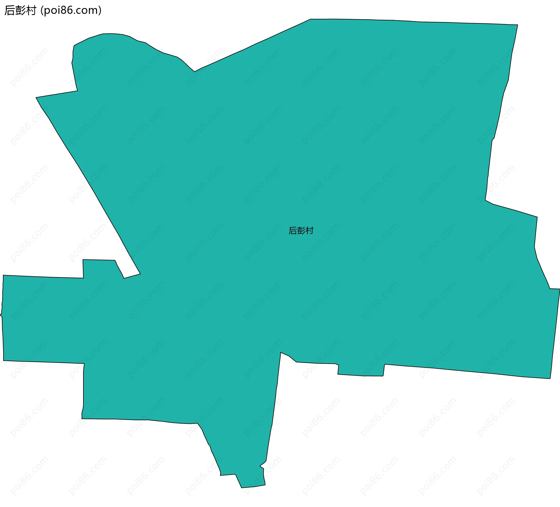 后彭村边界地图