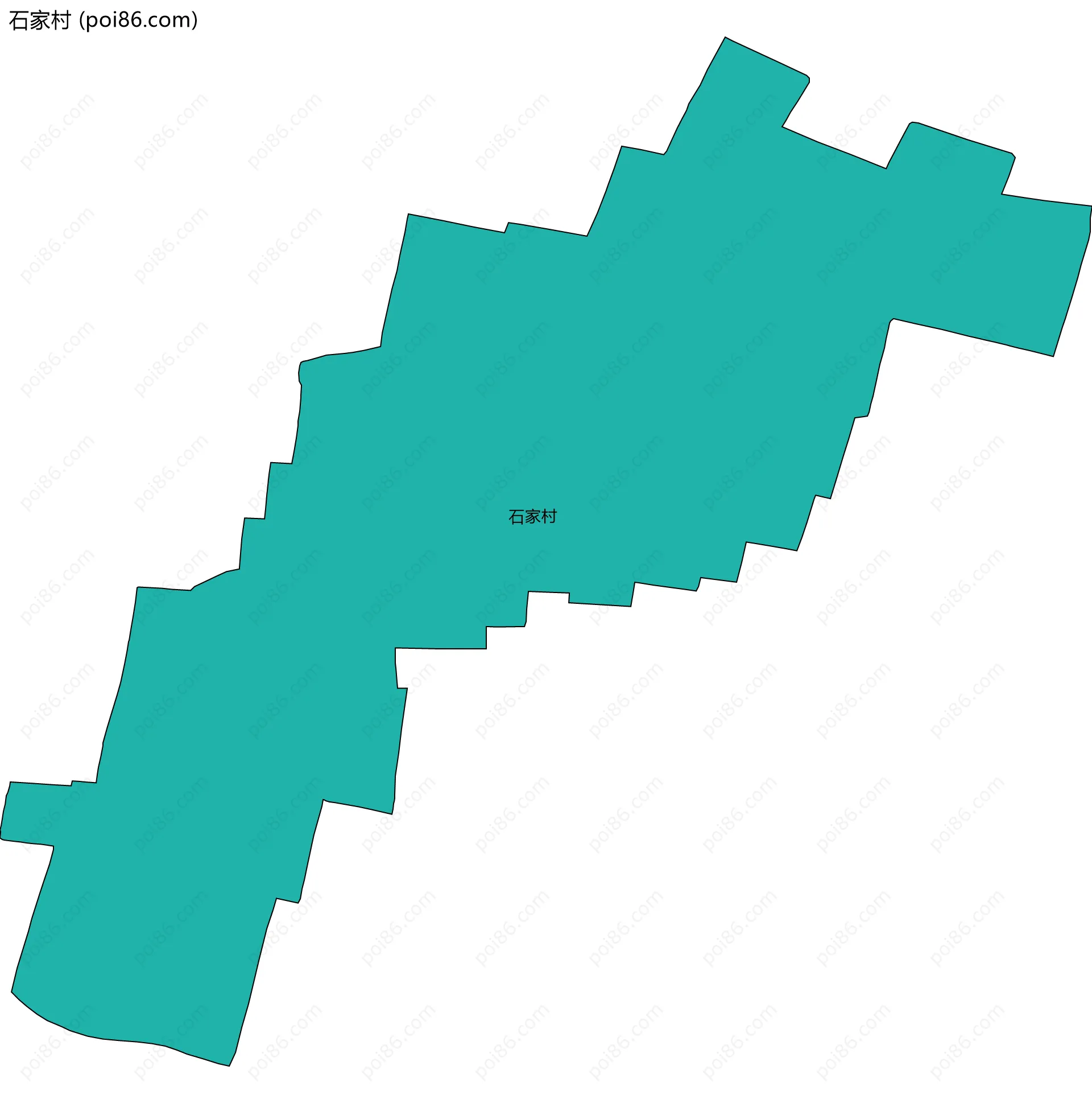 石家村边界地图