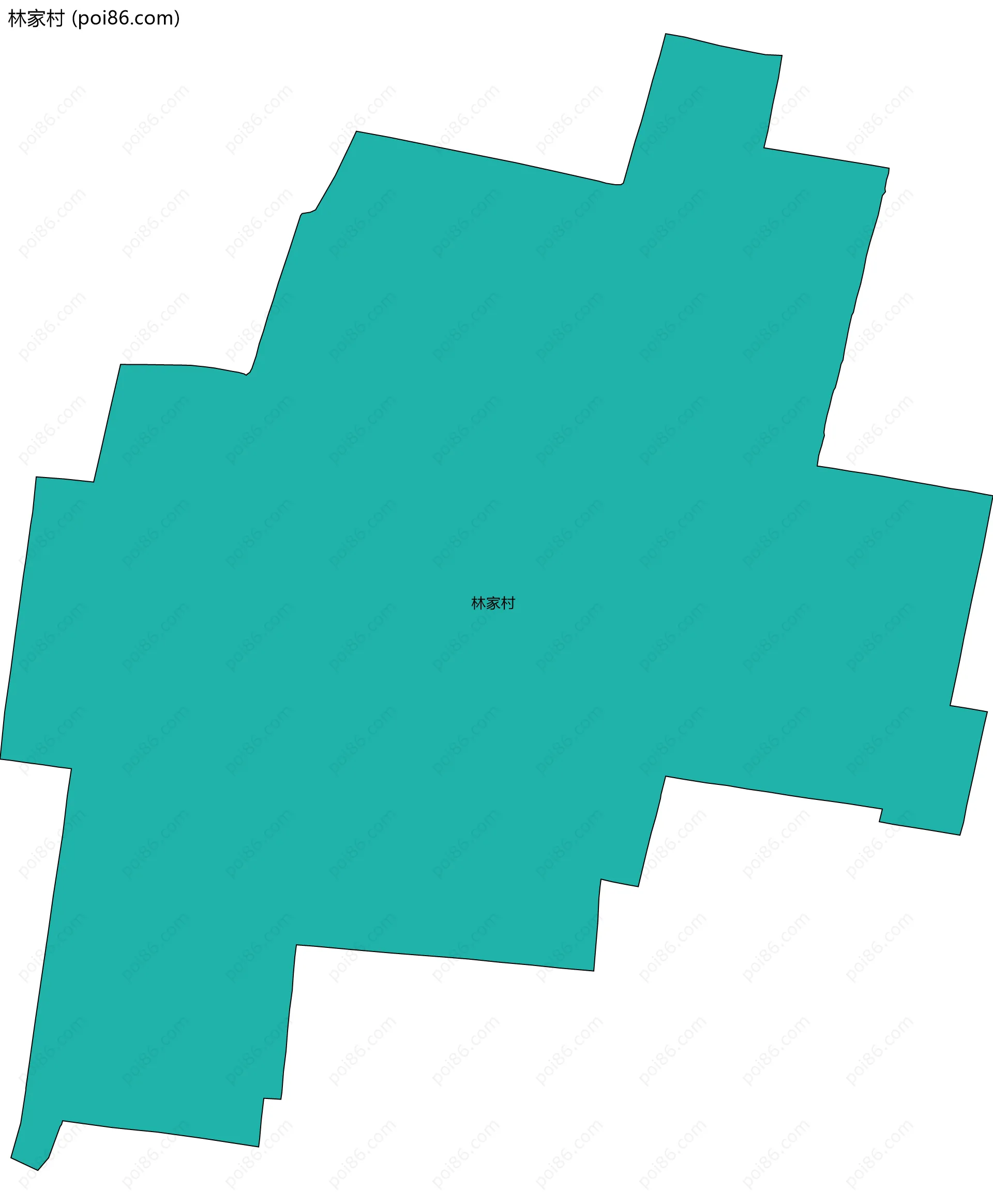 林家村边界地图