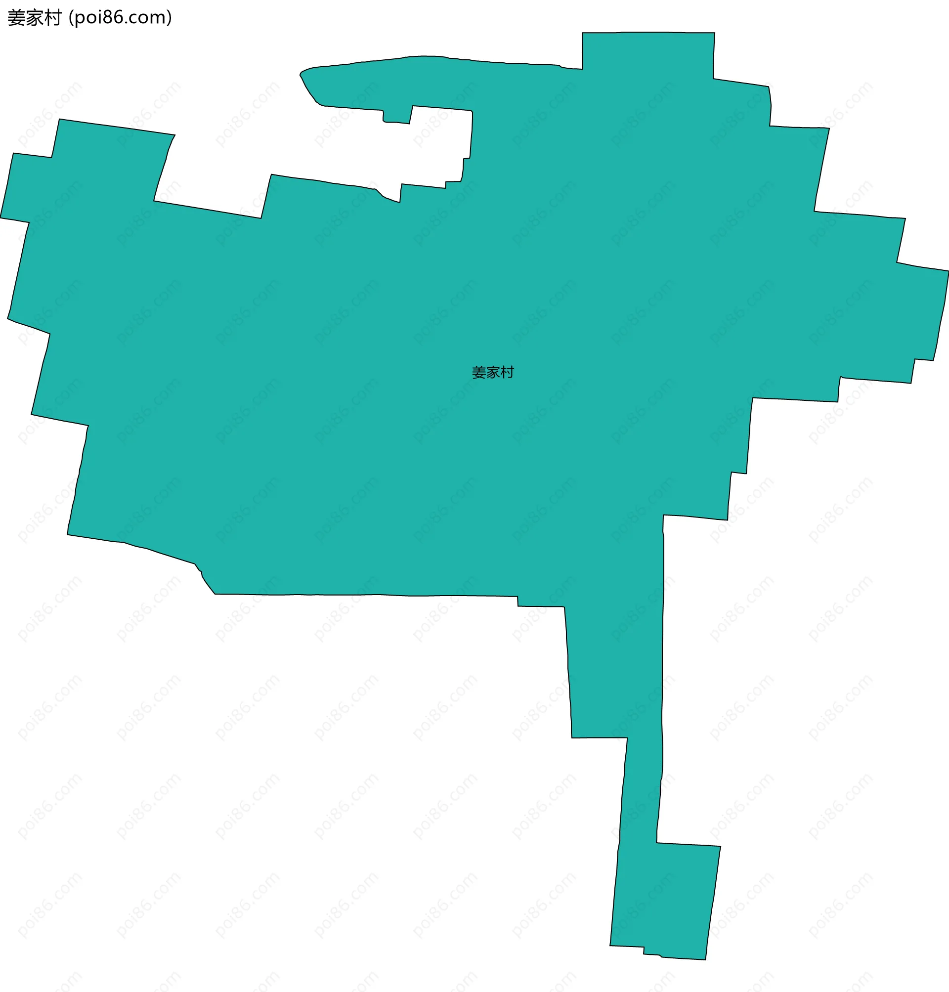 姜家村边界地图