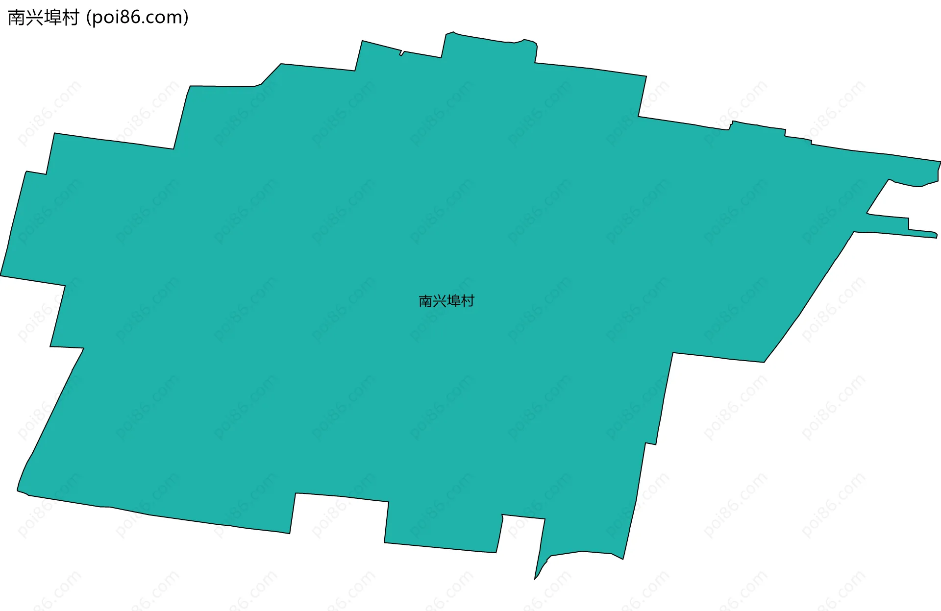 南兴埠村边界地图