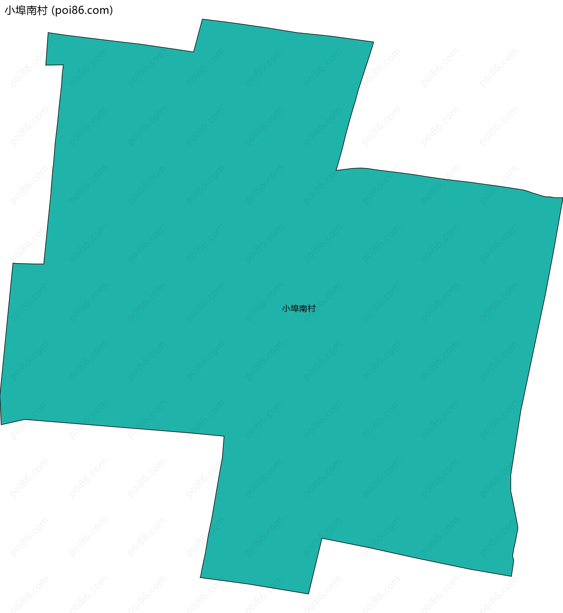 小埠南村边界地图