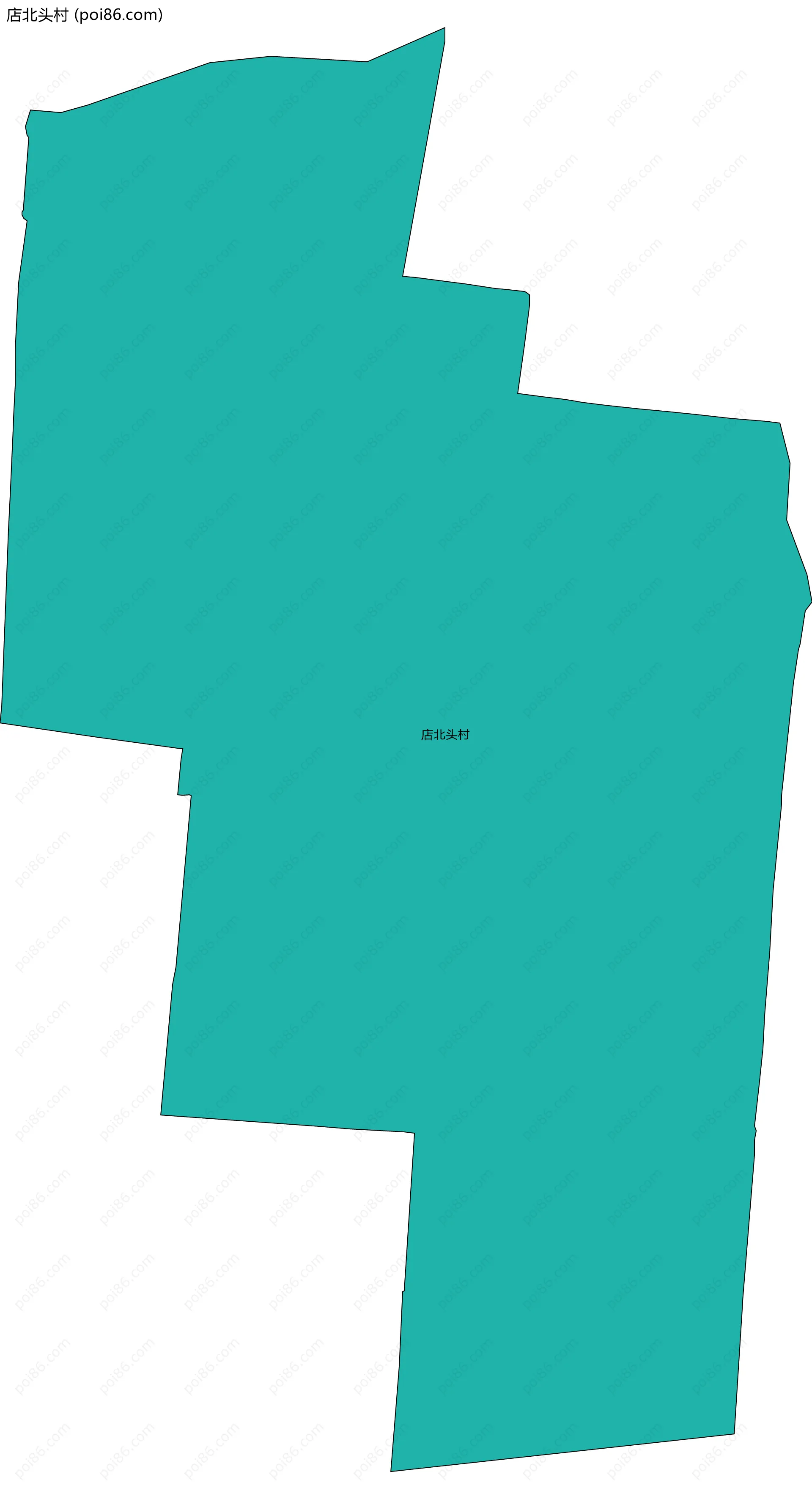 店北头村边界地图