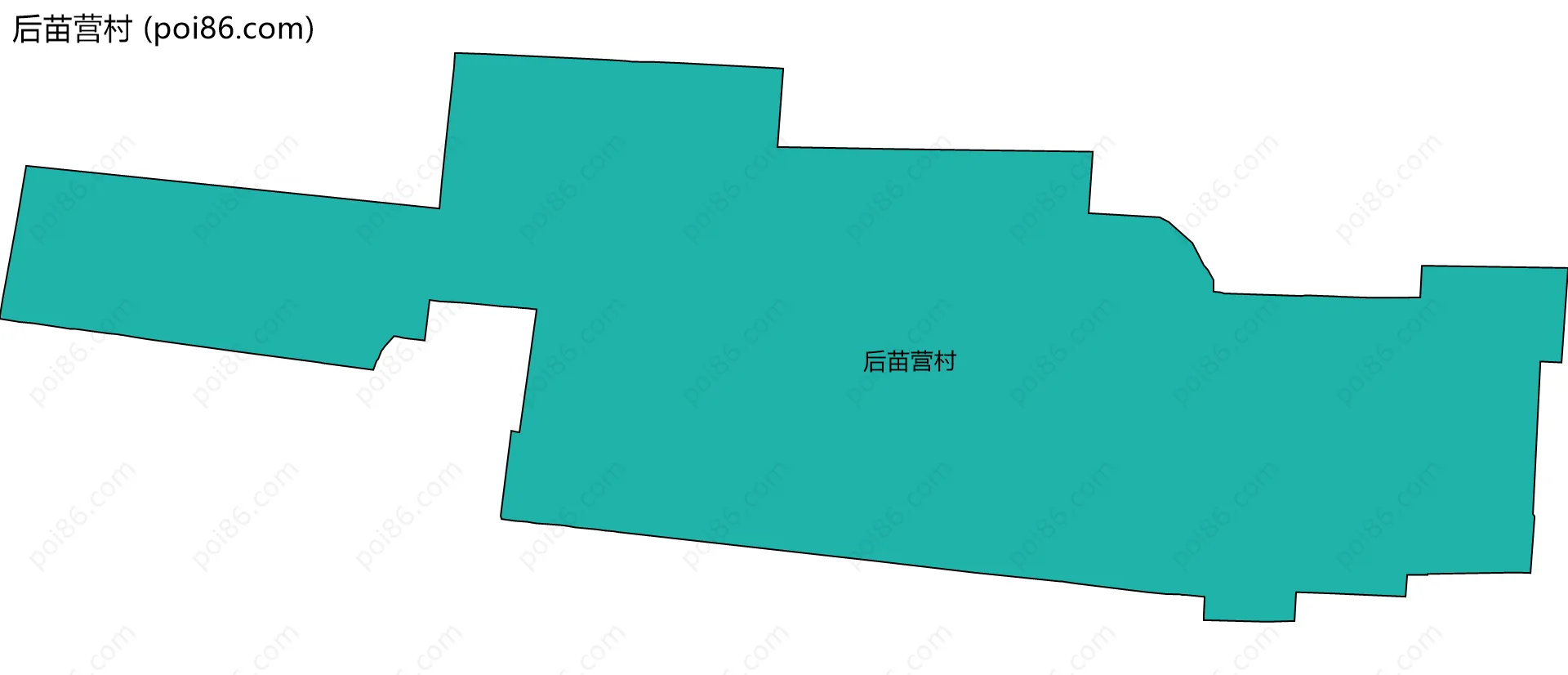 后苗营村边界地图