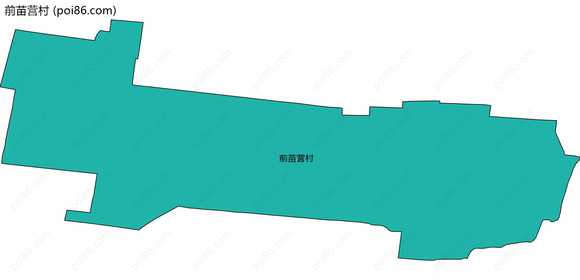 前苗营村边界地图