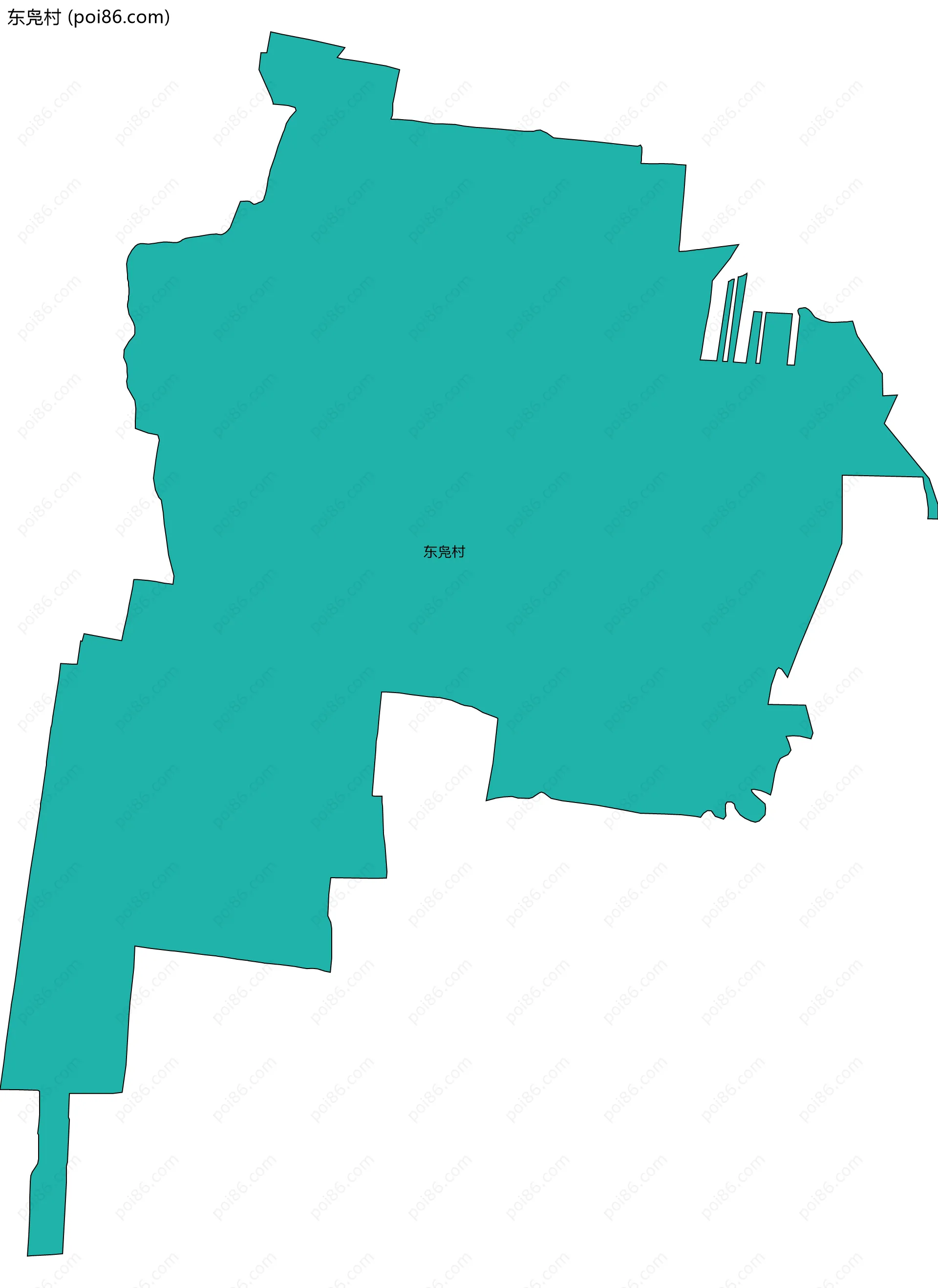 东凫村边界地图