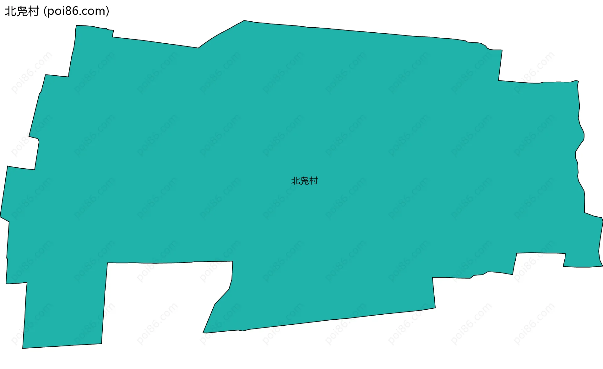 北凫村边界地图