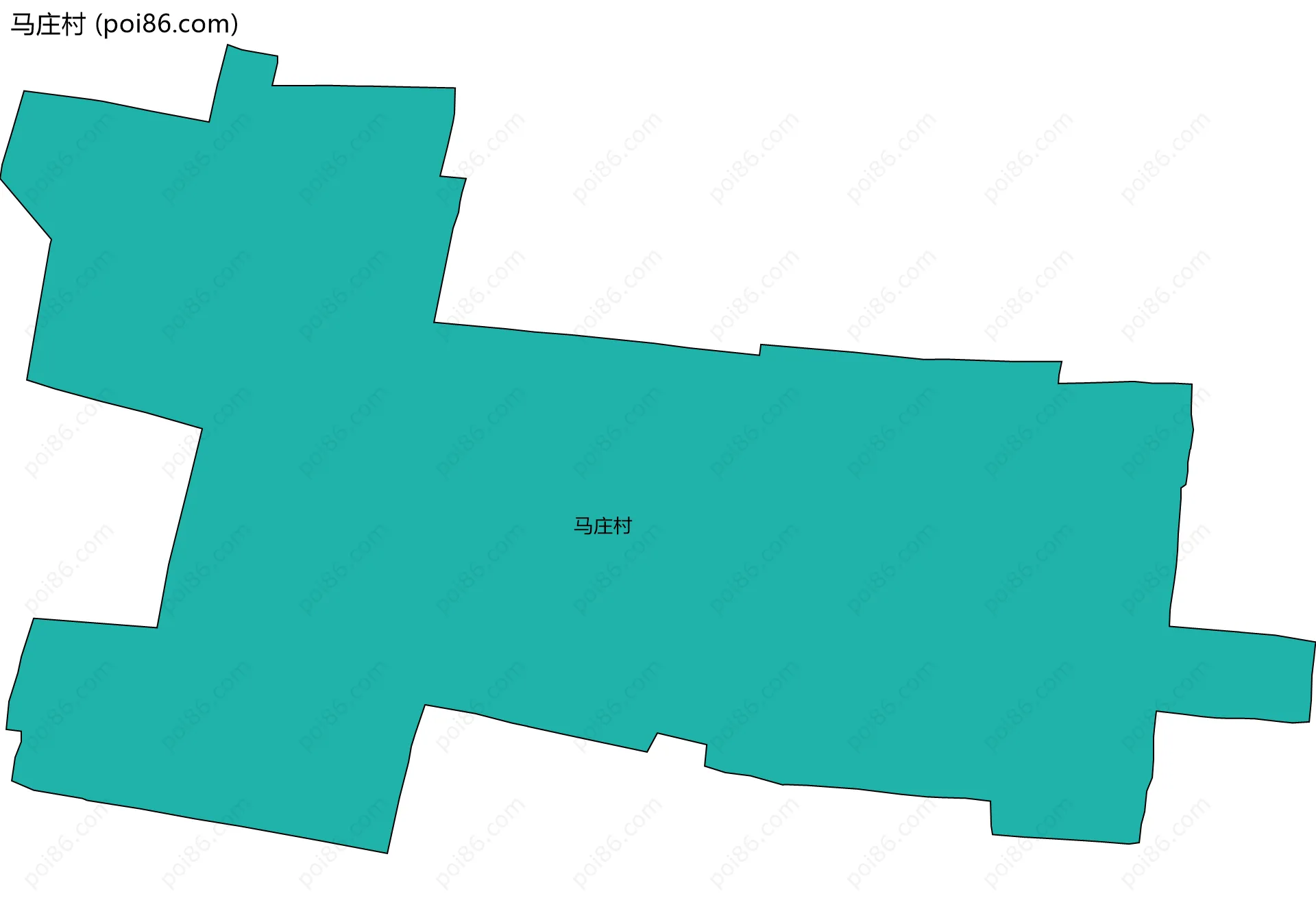 马庄村边界地图