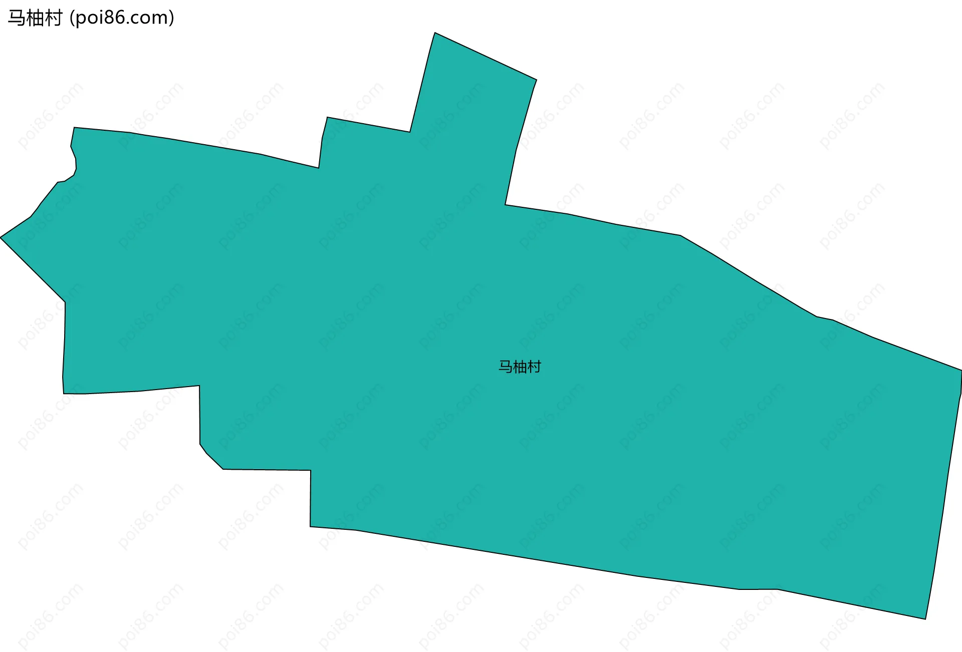 马柚村边界地图