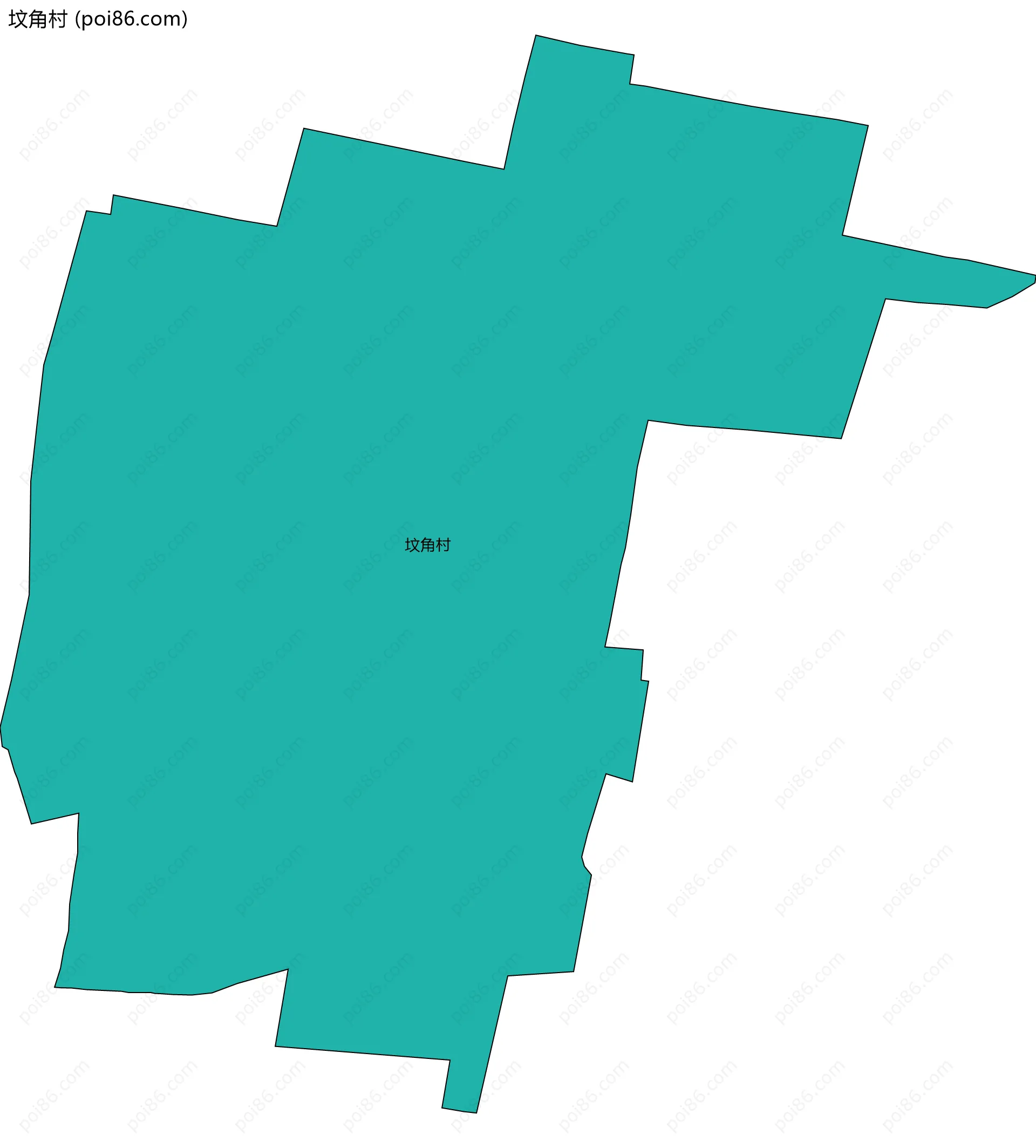 坟角村边界地图