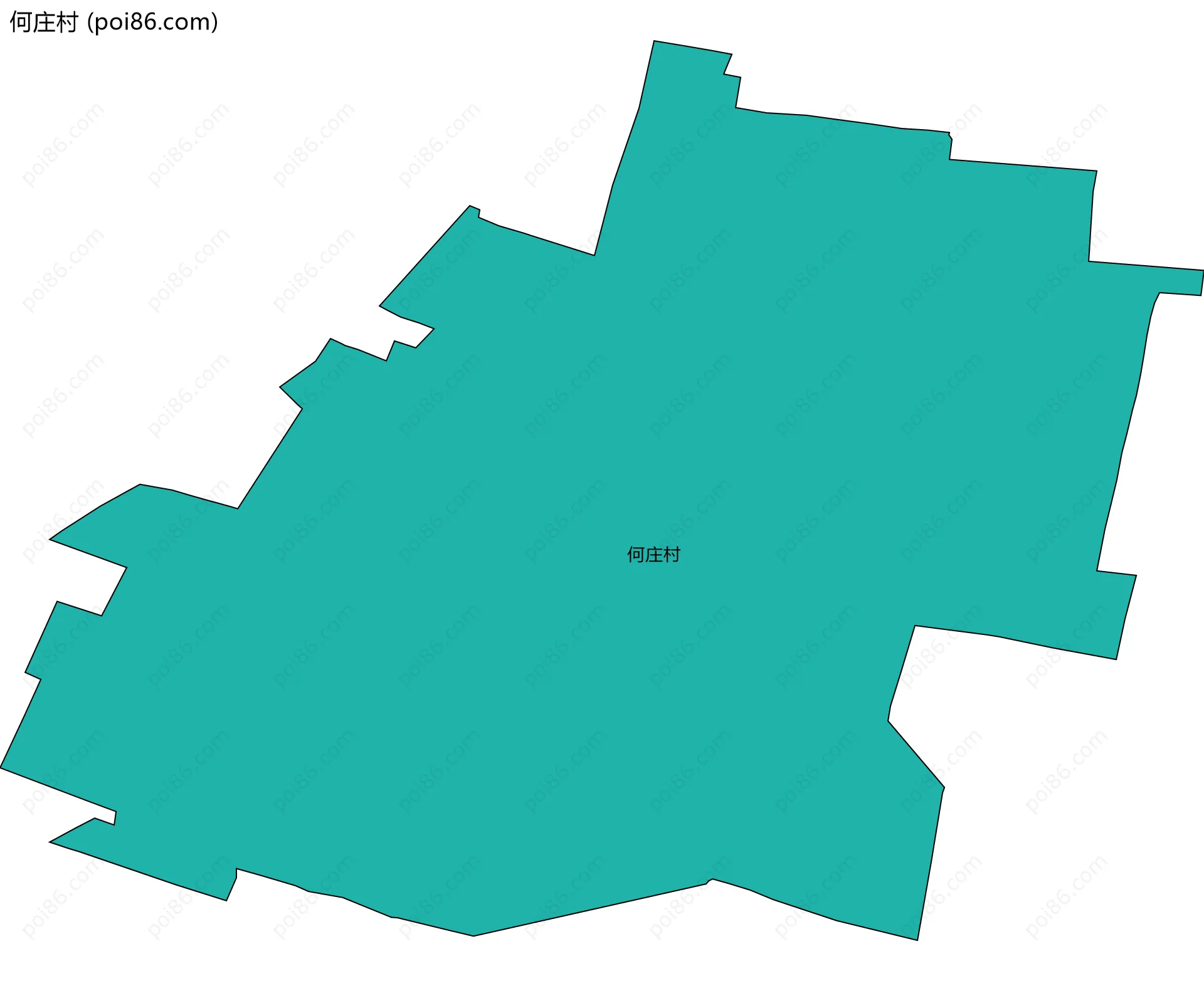 何庄村边界地图