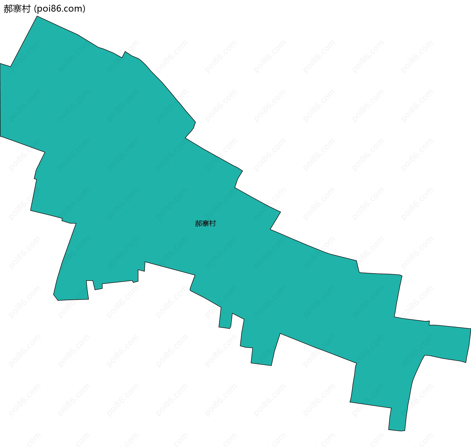 郝寨村边界地图
