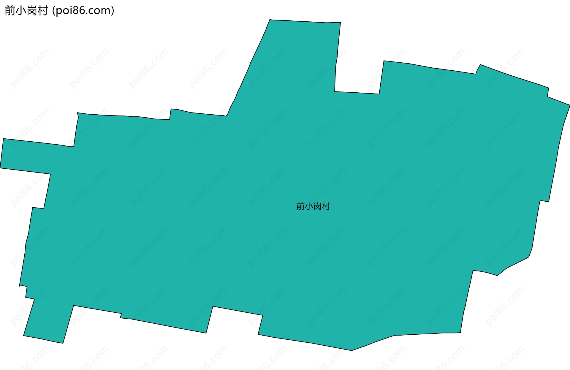 前小岗村边界地图