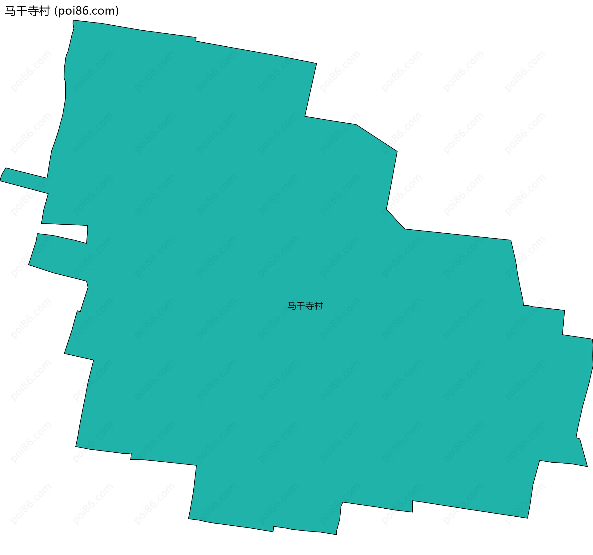 马千寺村边界地图